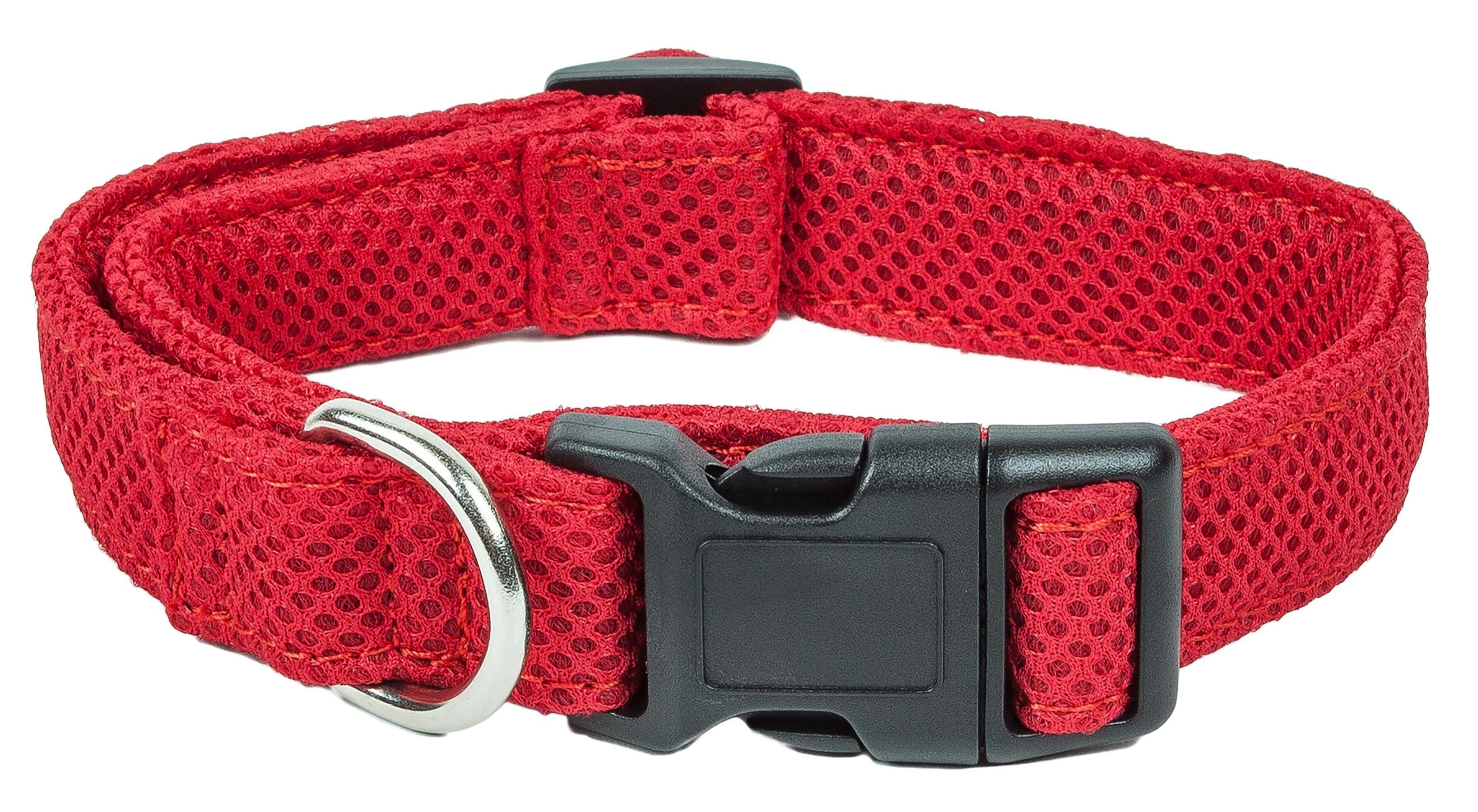 Pet Life ®  'Aero Mesh' Dual-Sided Breathable and Adjustable Thick Mesh Dog Collar - Image 3