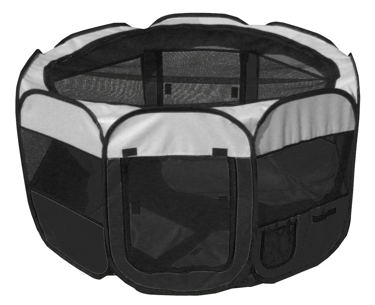 Pet Life ® 'All-Terrain' Lightweight Easy Folding Wire-Framed Collapsible Travel Pet Dog Playpen crate - Image 10