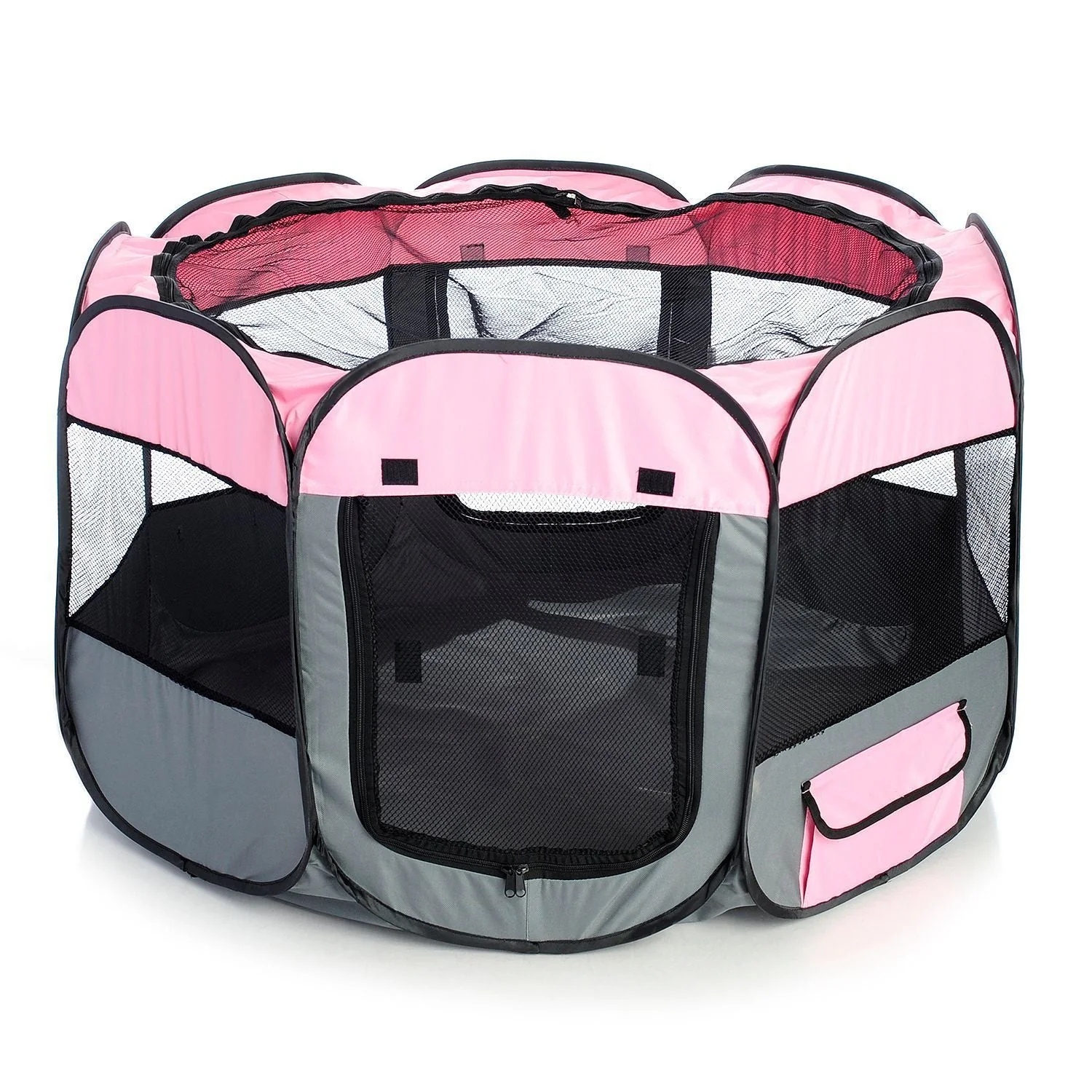 Pet Life ® 'All-Terrain' Lightweight Easy Folding Wire-Framed Collapsible Travel Pet Dog Playpen crate - Image 13