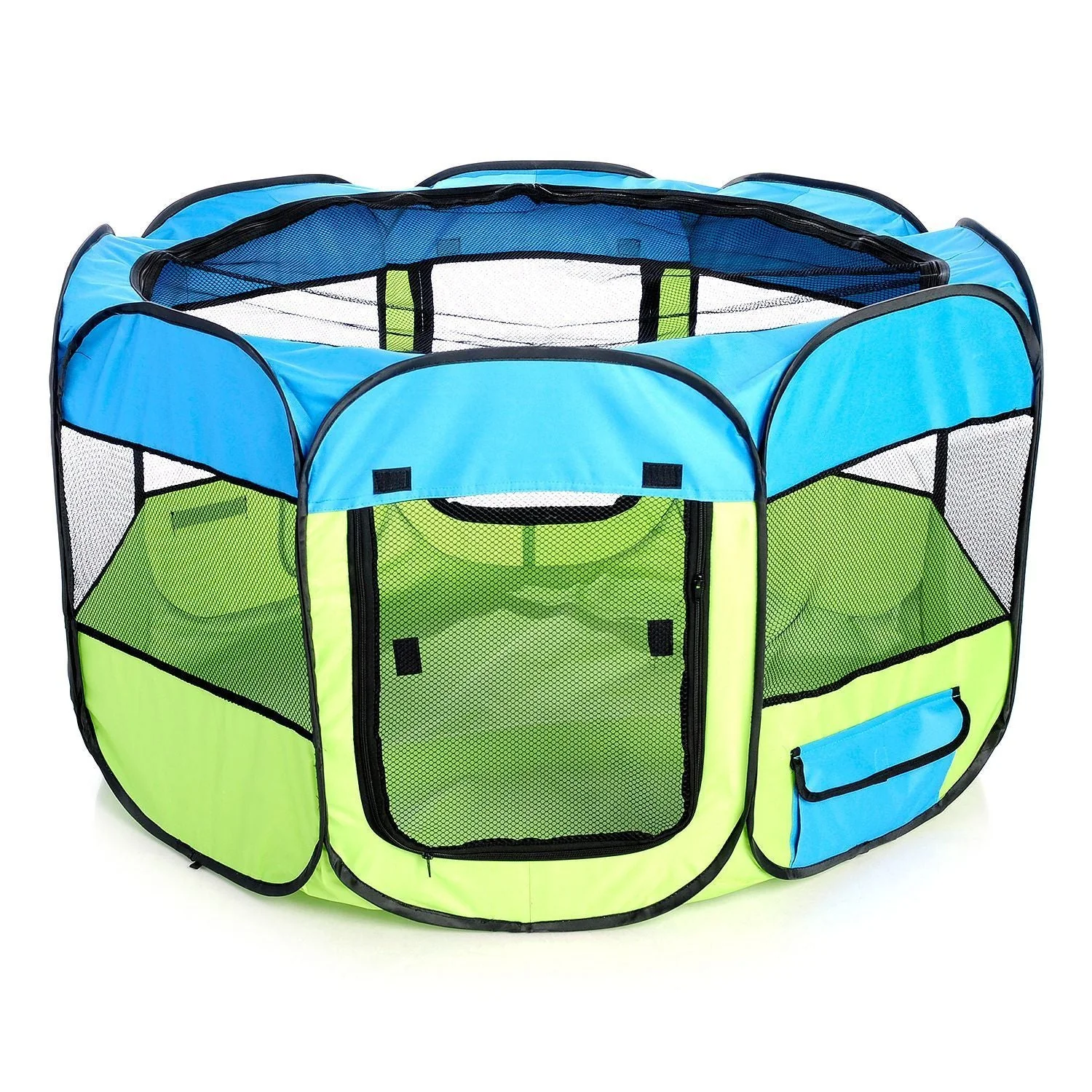 Pet Life ® 'All-Terrain' Lightweight Easy Folding Wire-Framed Collapsible Travel Pet Dog Playpen crate - Image 16