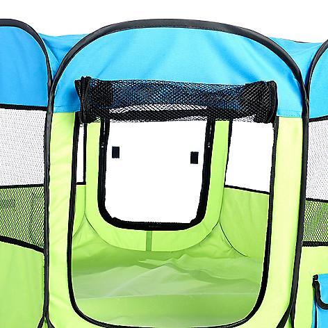 Pet Life ® 'All-Terrain' Lightweight Easy Folding Wire-Framed Collapsible Travel Pet Dog Playpen crate - Image 17