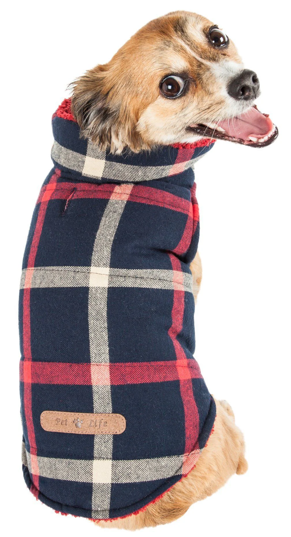 Pet Life ®  'Allegiance' Classical Insulated Plaid Fashion Dog Jacket - Image 2