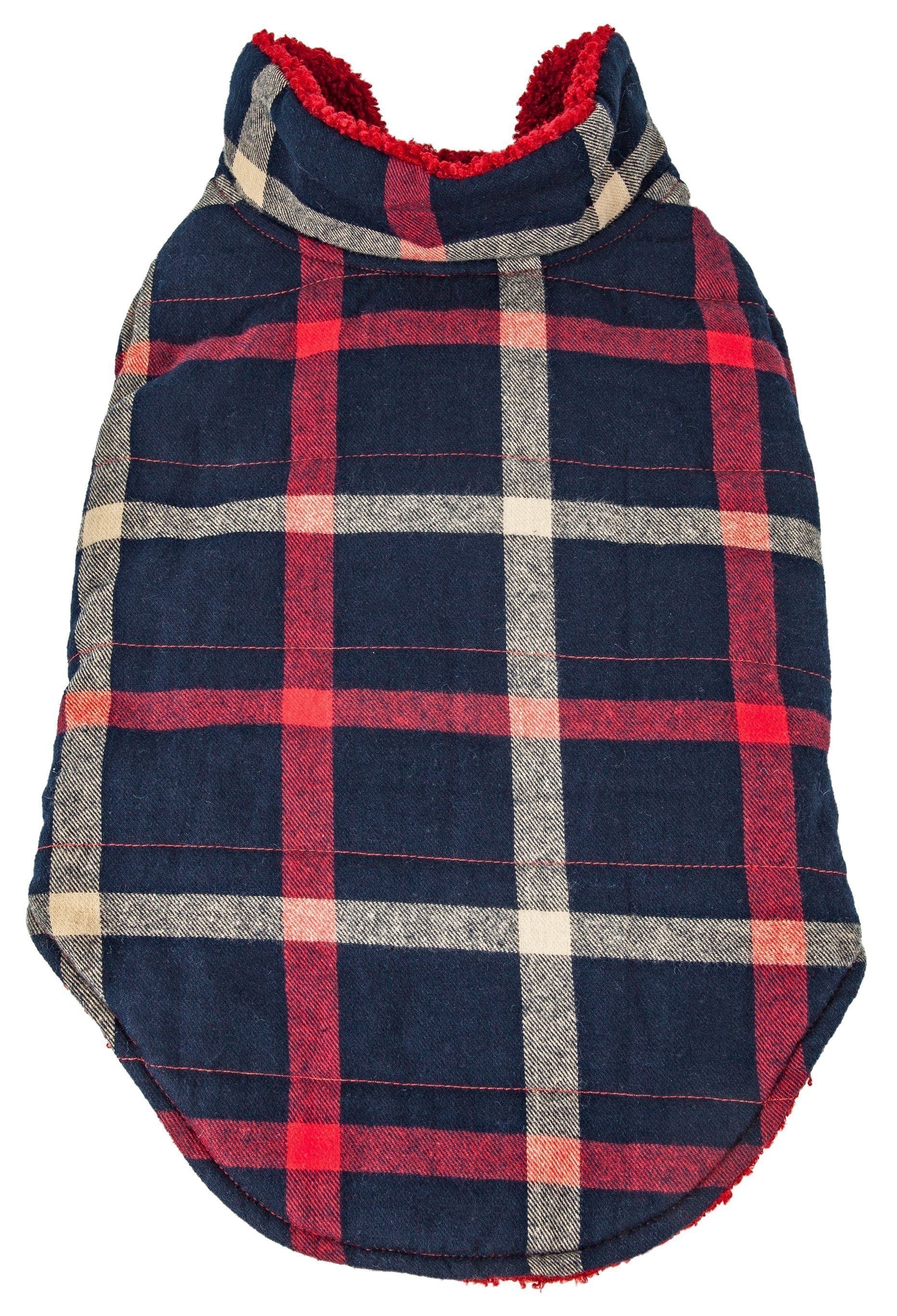 Pet Life ®  'Allegiance' Classical Insulated Plaid Fashion Dog Jacket - Image 4