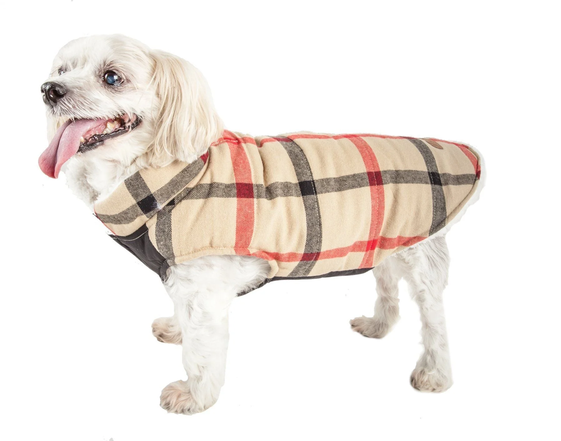Pet Life ®  'Allegiance' Classical Insulated Plaid Fashion Dog Jacket - Image 6