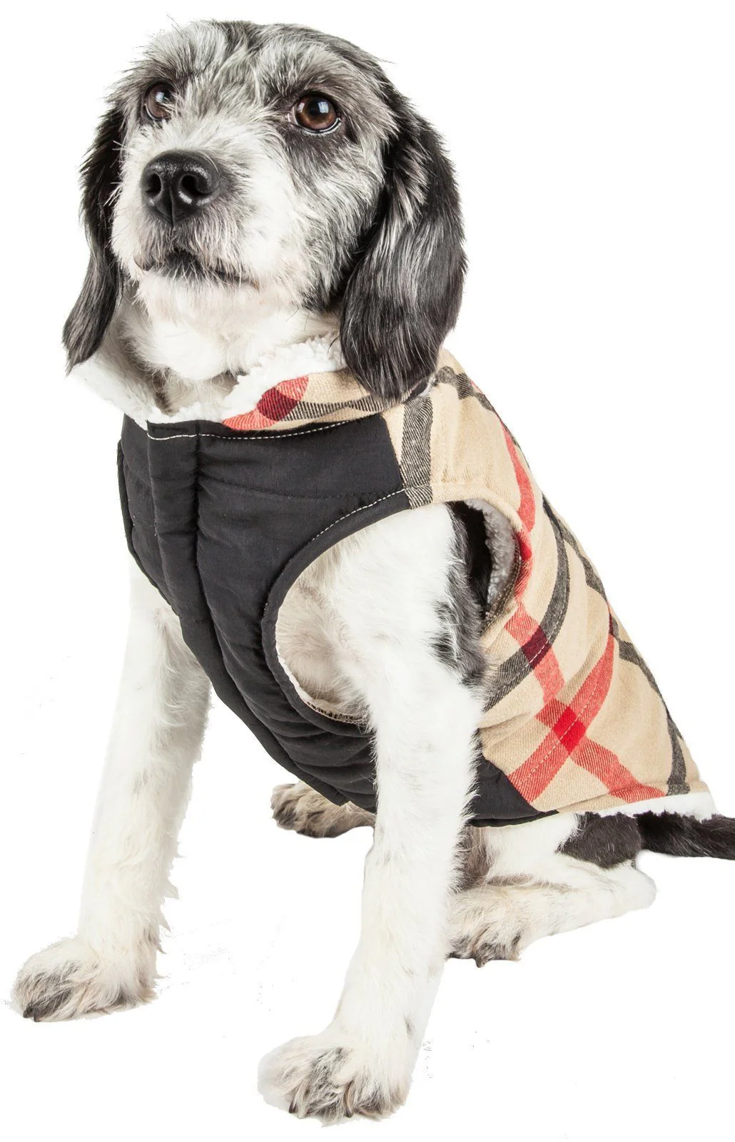 Pet Life ®  'Allegiance' Classical Insulated Plaid Fashion Dog Jacket - Image 8