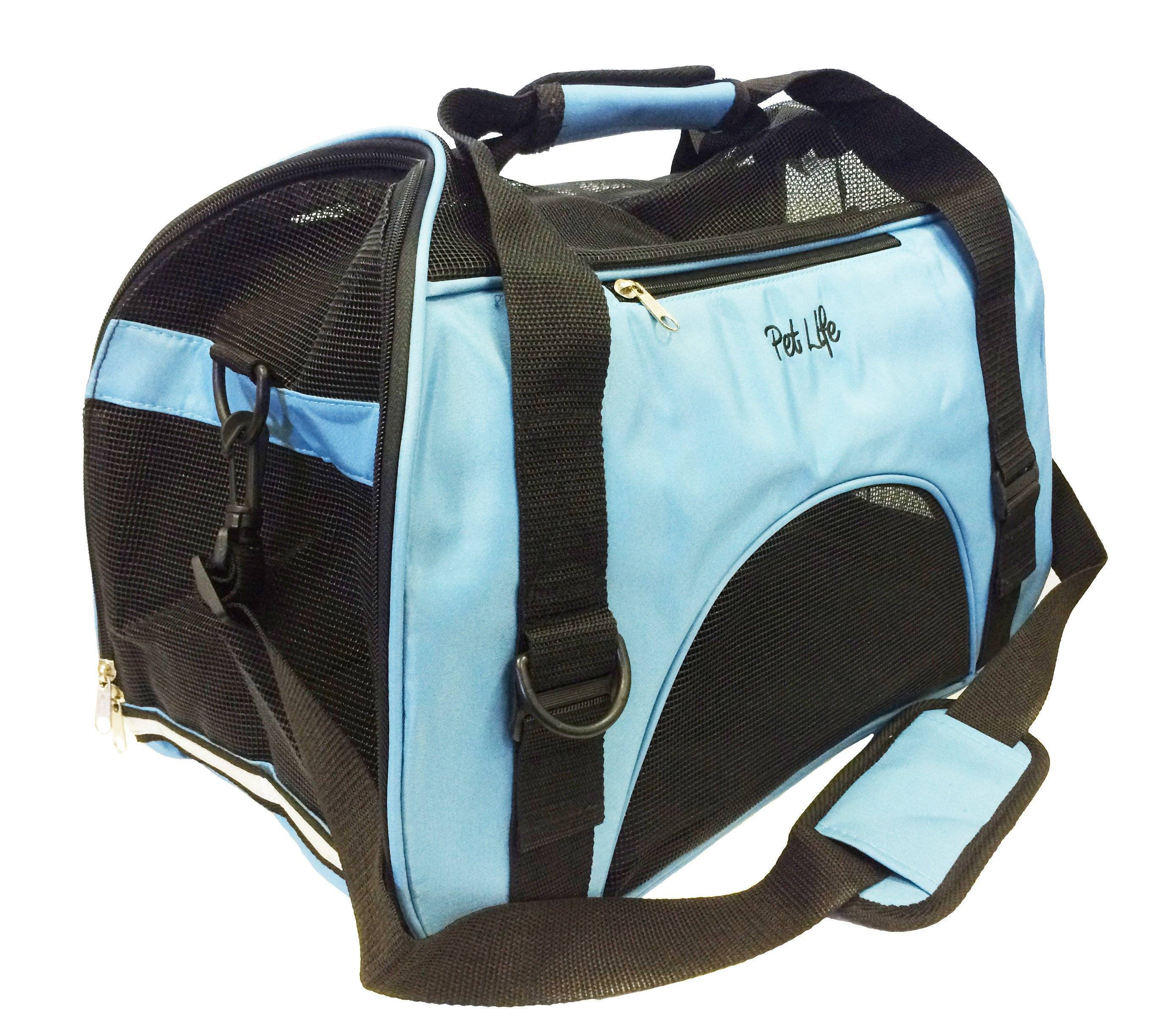 Pet Life ® 'Altitude Force' Airline Approved Sporty Zippered Folding Fashion Pet Dog Carrier - Image 5