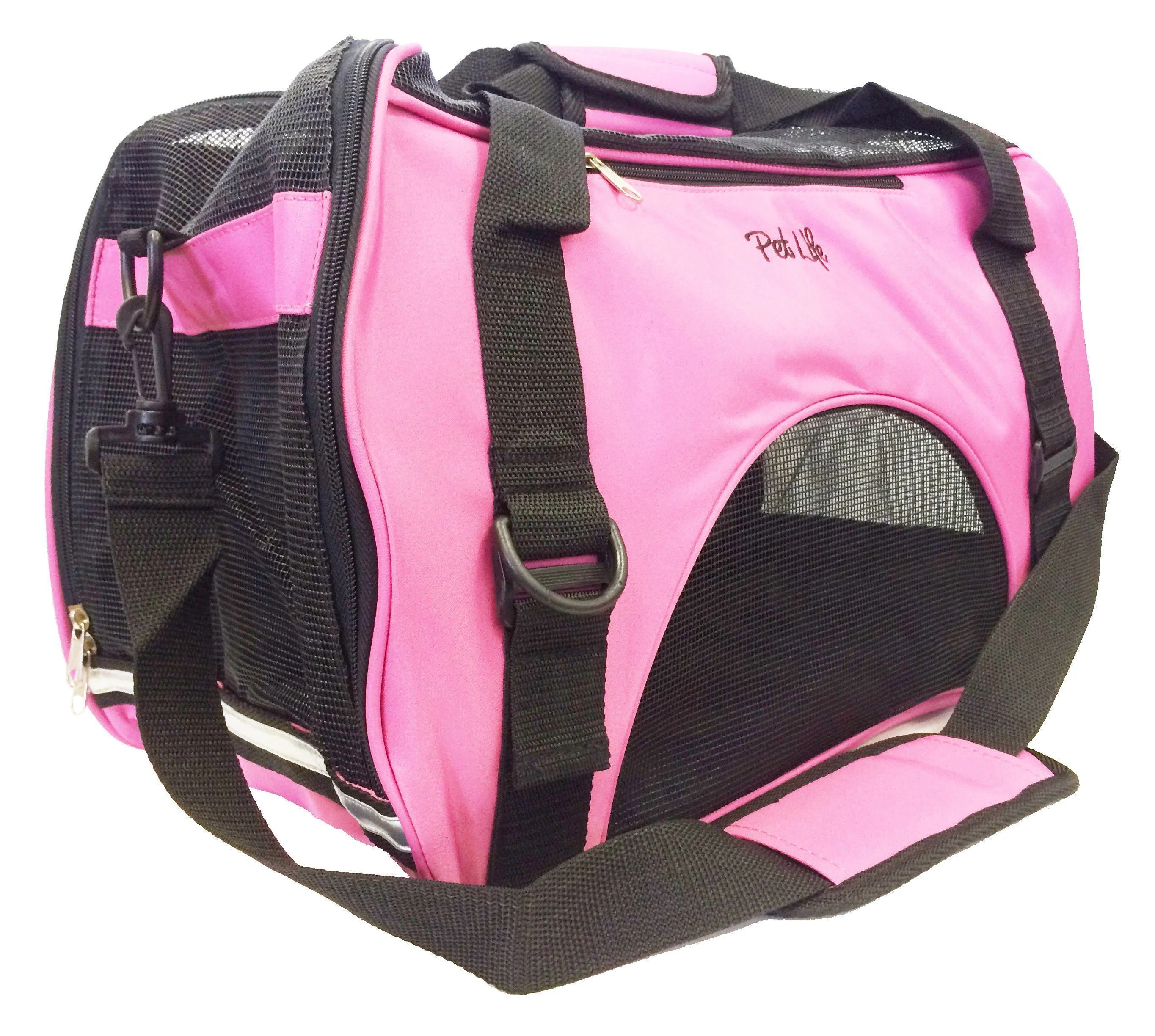Pet Life ® 'Altitude Force' Airline Approved Sporty Zippered Folding Fashion Pet Dog Carrier - Image 6