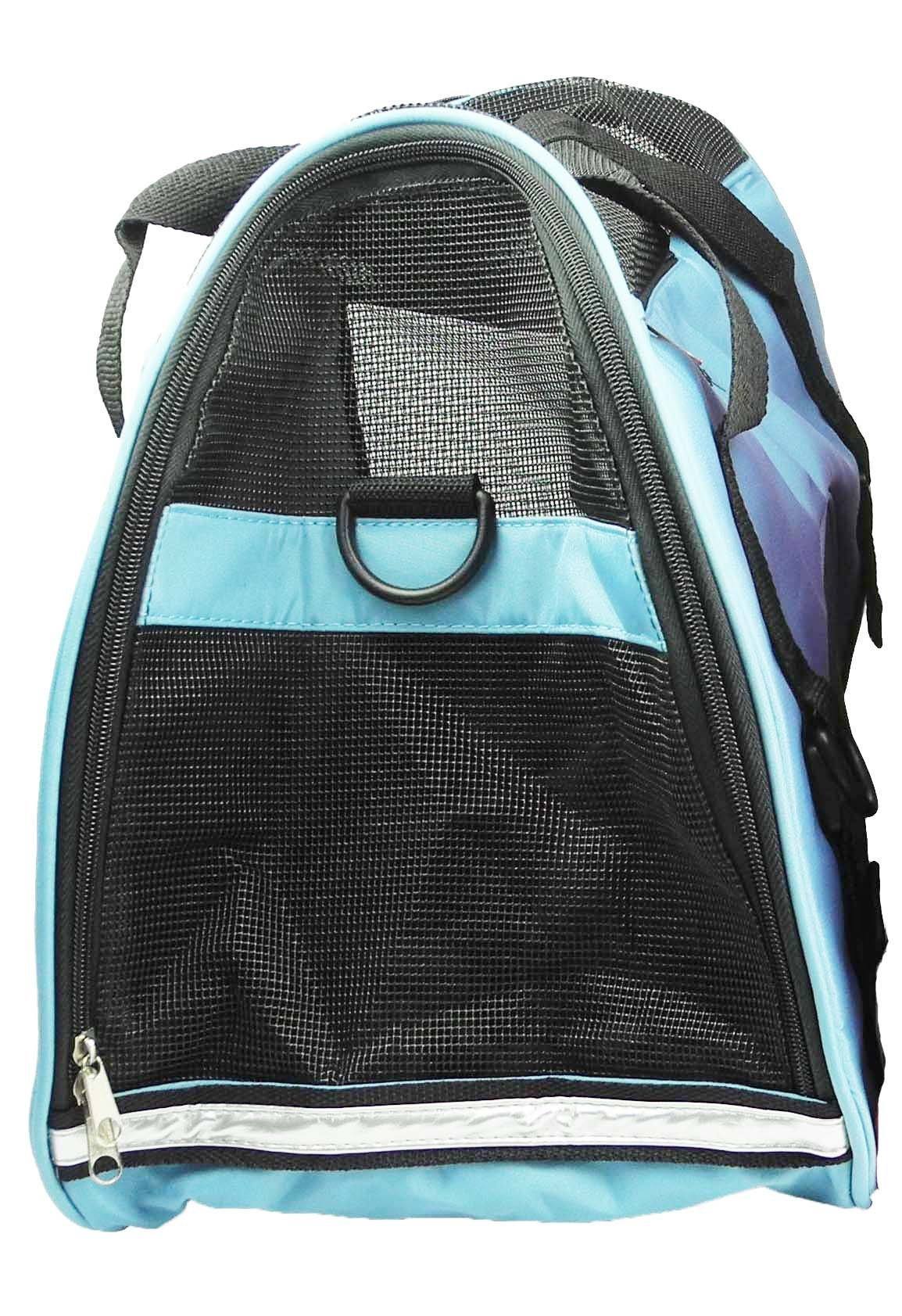 Pet Life ® 'Altitude Force' Airline Approved Sporty Zippered Folding Fashion Pet Dog Carrier - Image 9