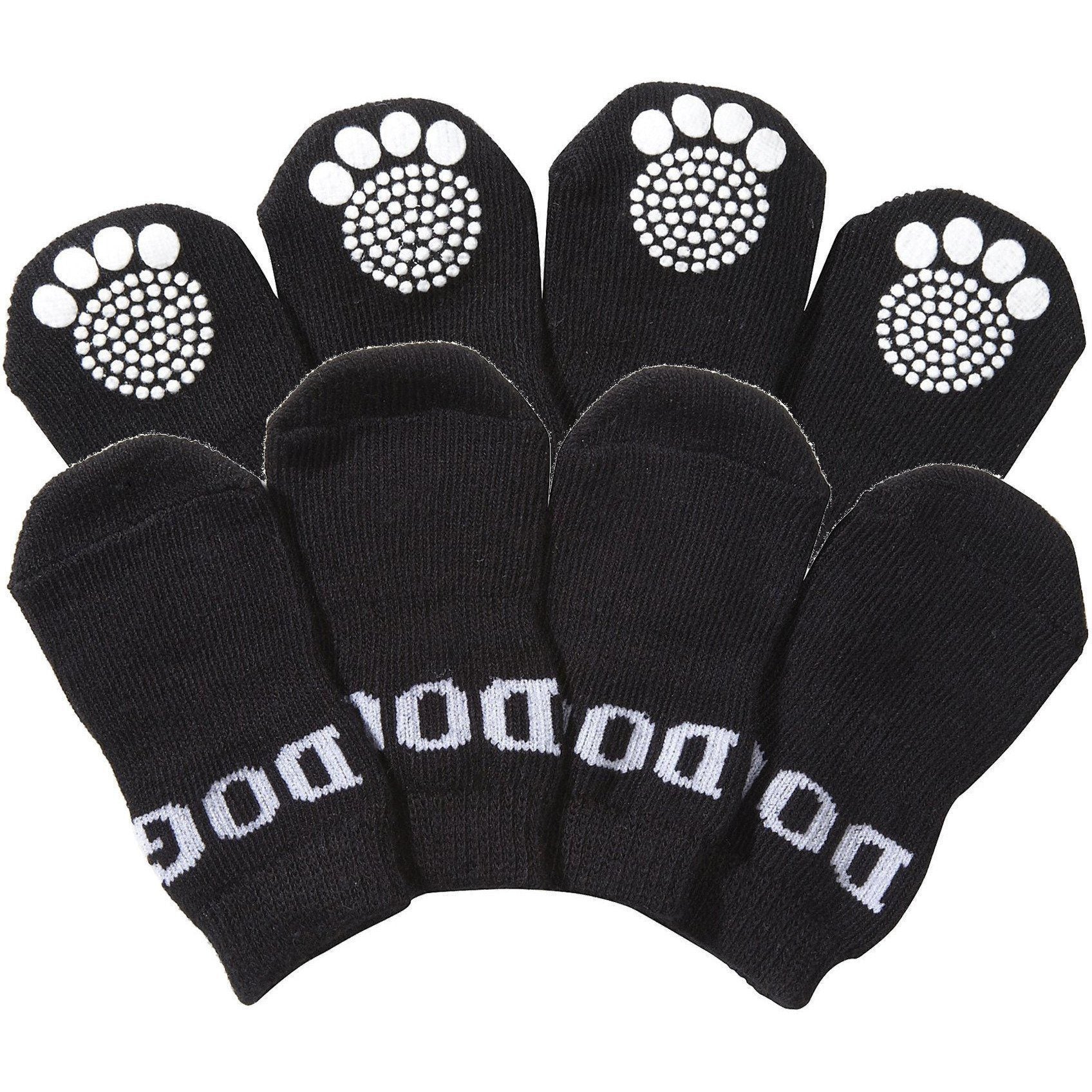 Pet Life ® Anti-Slip Rubberized Gripped Breathable Stretch Pet Dog Socks - Set of 4 - Image 6