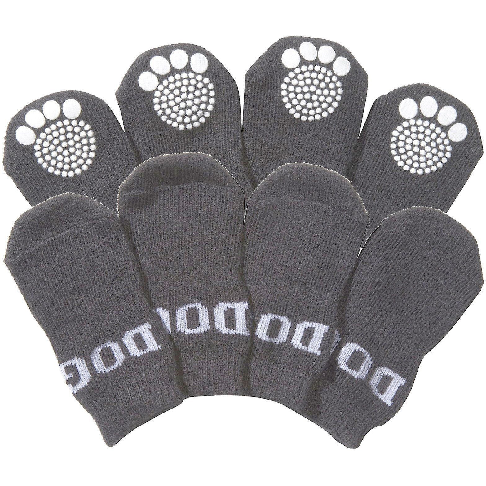 Pet Life ® Anti-Slip Rubberized Gripped Breathable Stretch Pet Dog Socks - Set of 4 - Image 8