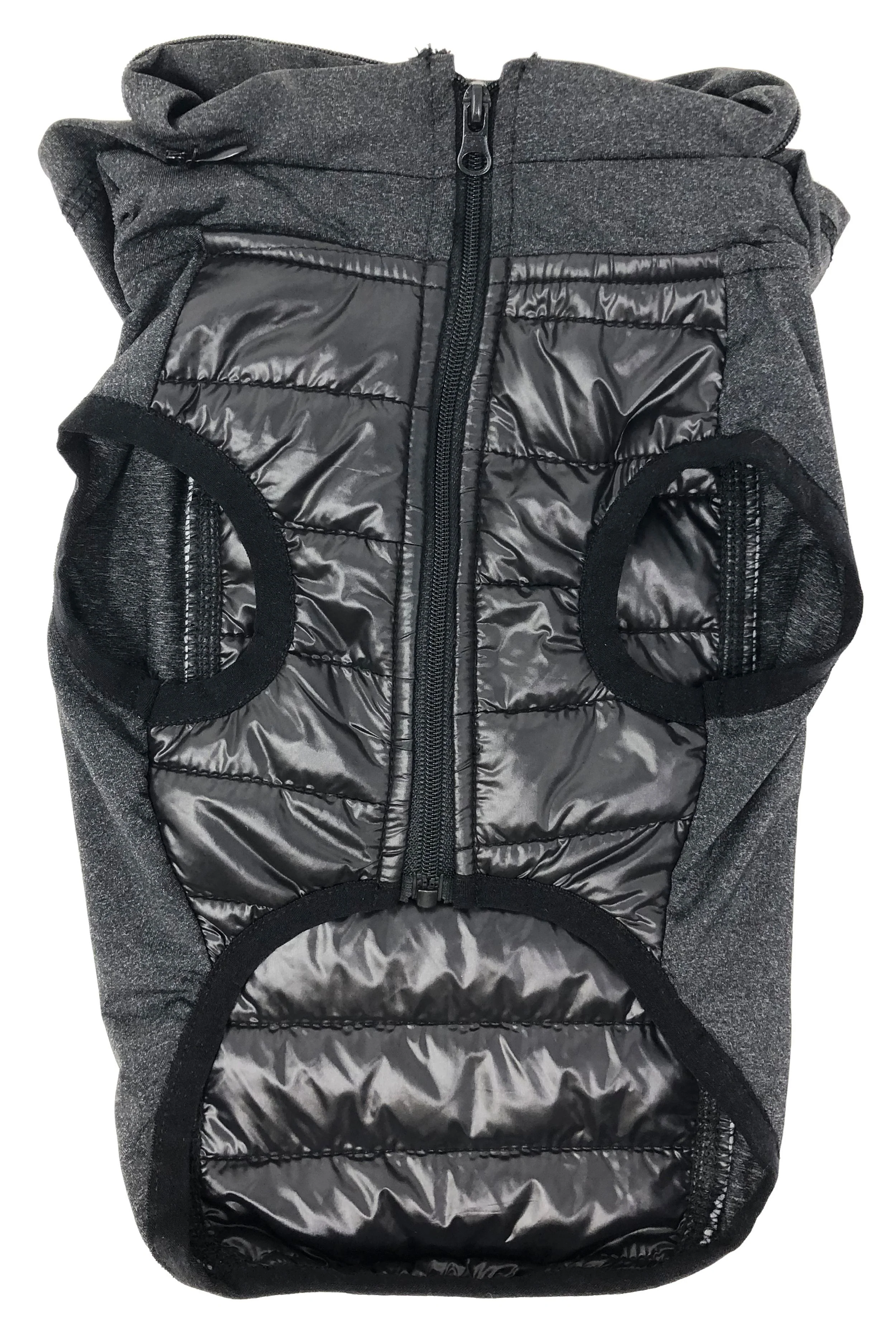 Pet Life ® 'Apex' Lightweight Hybrid 4-Season Stretch and Quick-Dry Dog Coat w/ Pop out Hood - Image 3