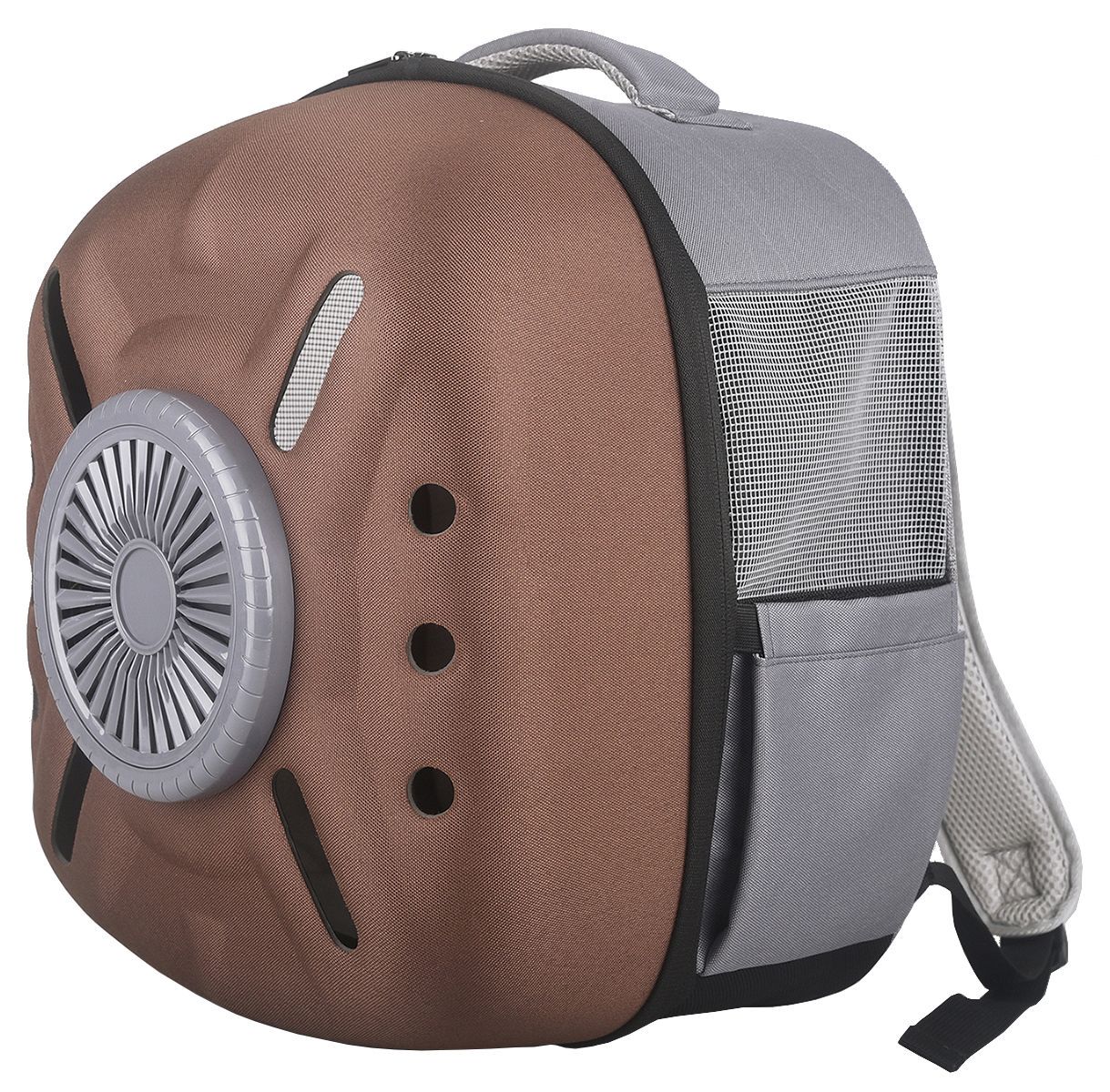 Pet Life ® 'Armor-Vent' External USB Powered Backpack with Built-in Cooling Fan - Image 5