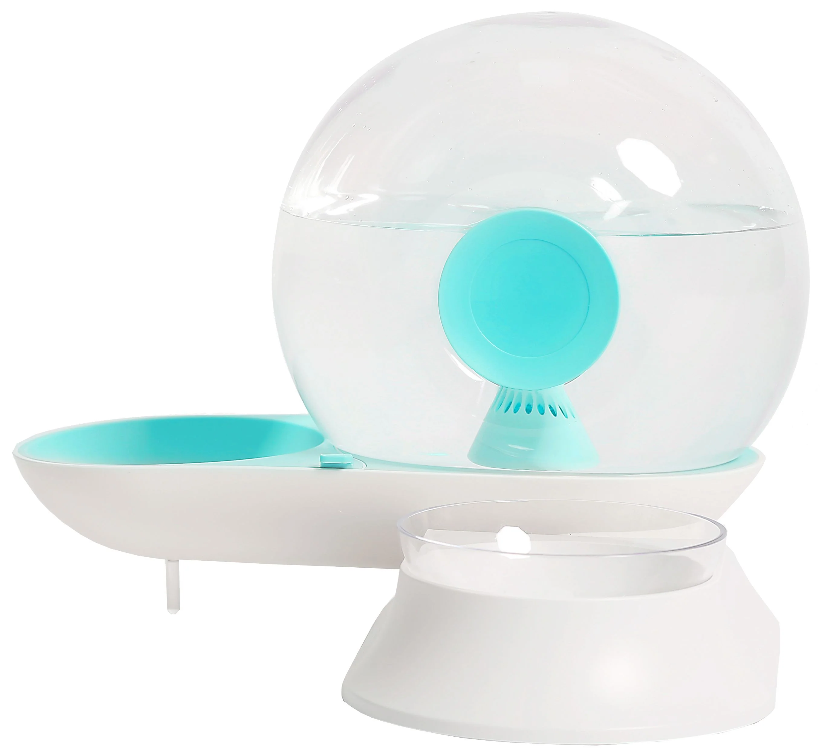 Pet Life ® 'Auto-Myst' Snail Shaped 2-in-1 Automated Gravity Pet Filtered Water Dispenser and Food Bowl - Image 12