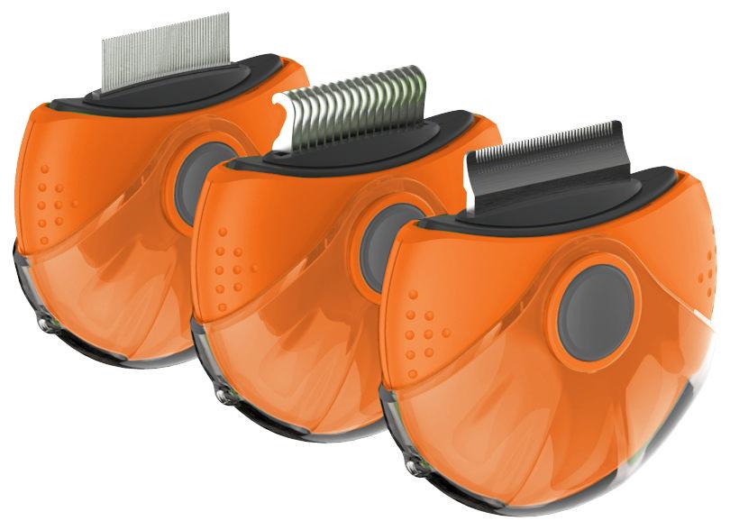 Pet Life ® 'Axler' Triple Rotating Rake Deshedder and Dematting Grooming Pet Comb - Image 5