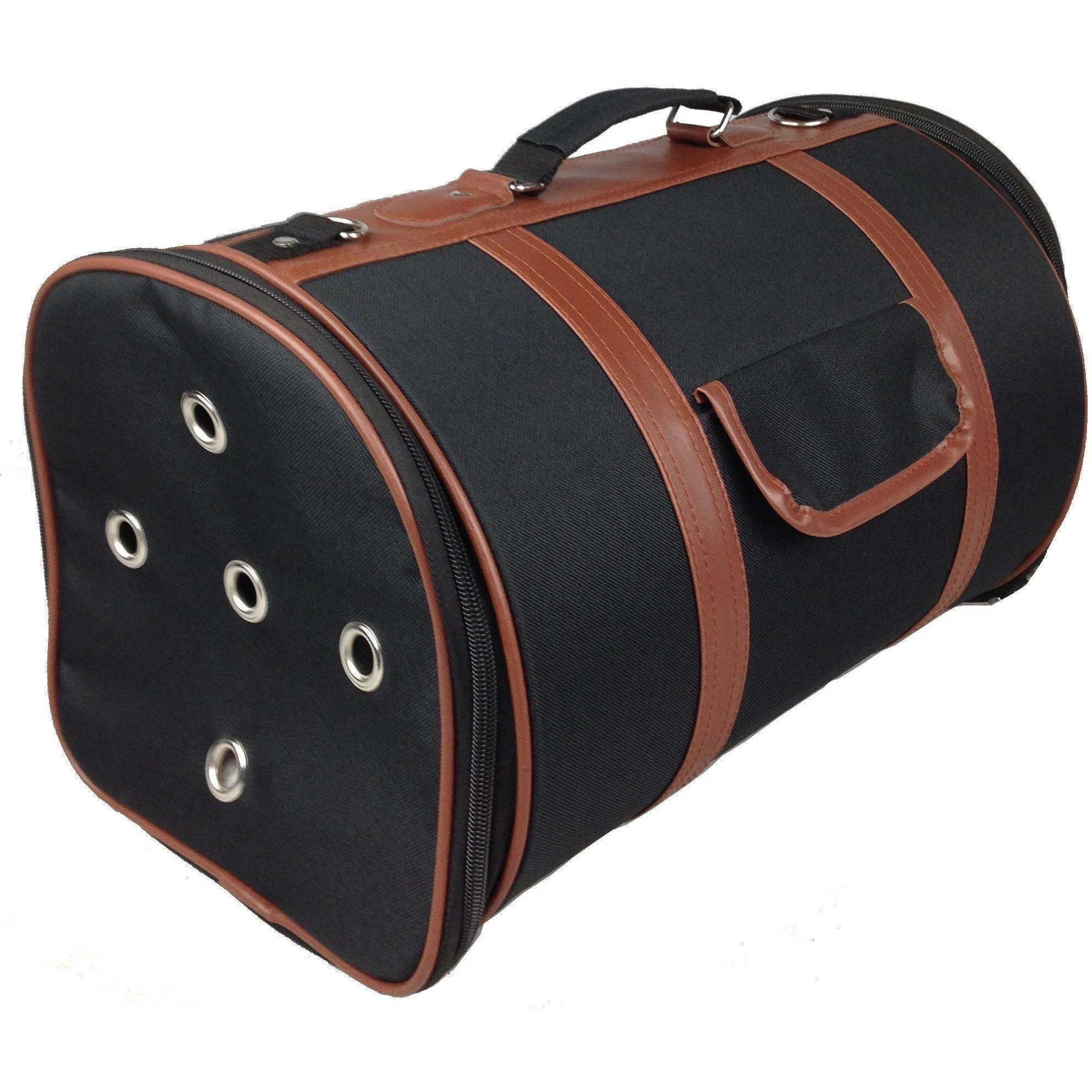 Pet Life ® 'Bark Avenue' Cylindrical Airline Approved Fashion Designer Posh Pet Dog Carrier - Image 3