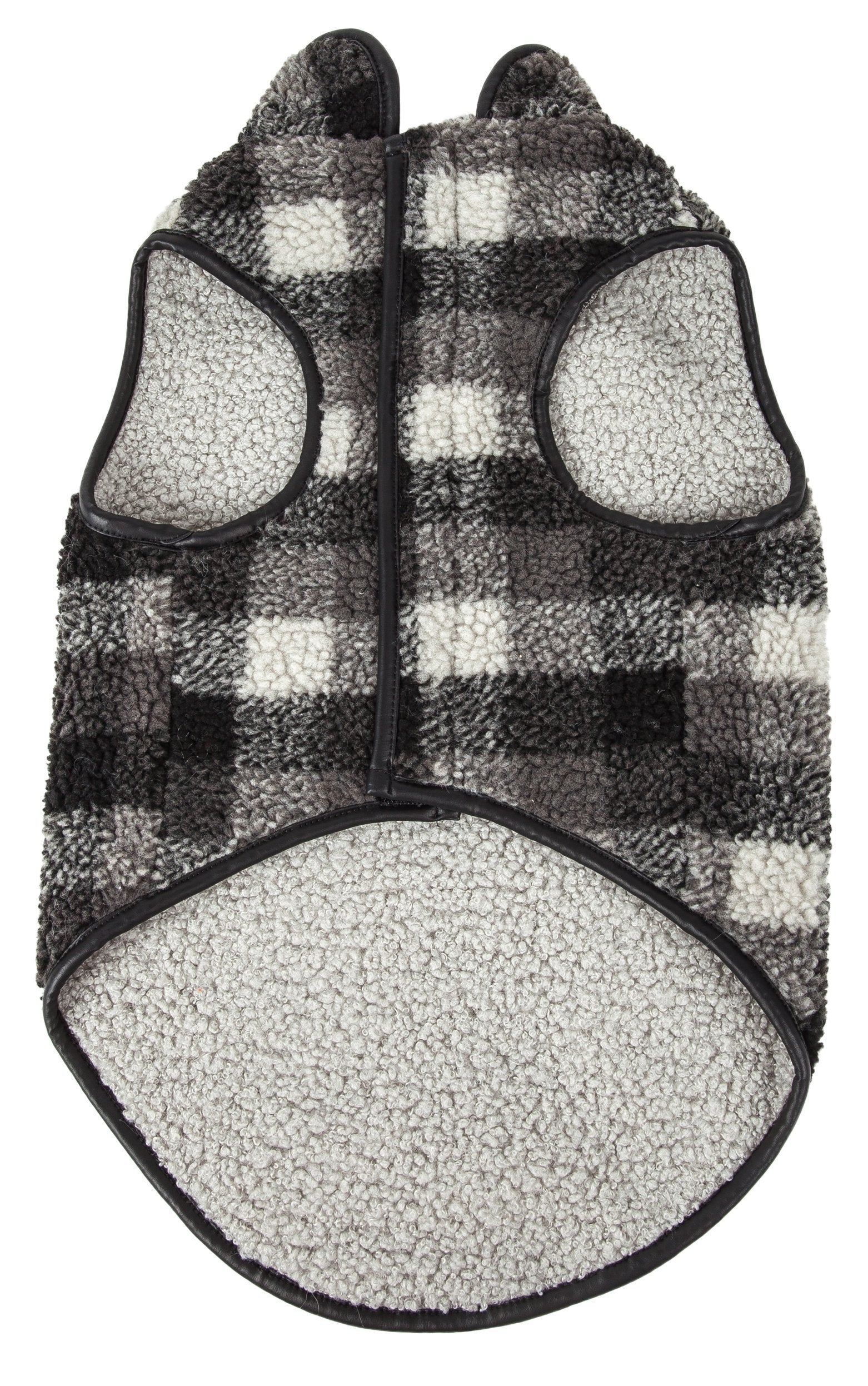 Pet Life ®  'Black Boxer' Classical Fashion Insulated Plaid Dog Coat - Image 2