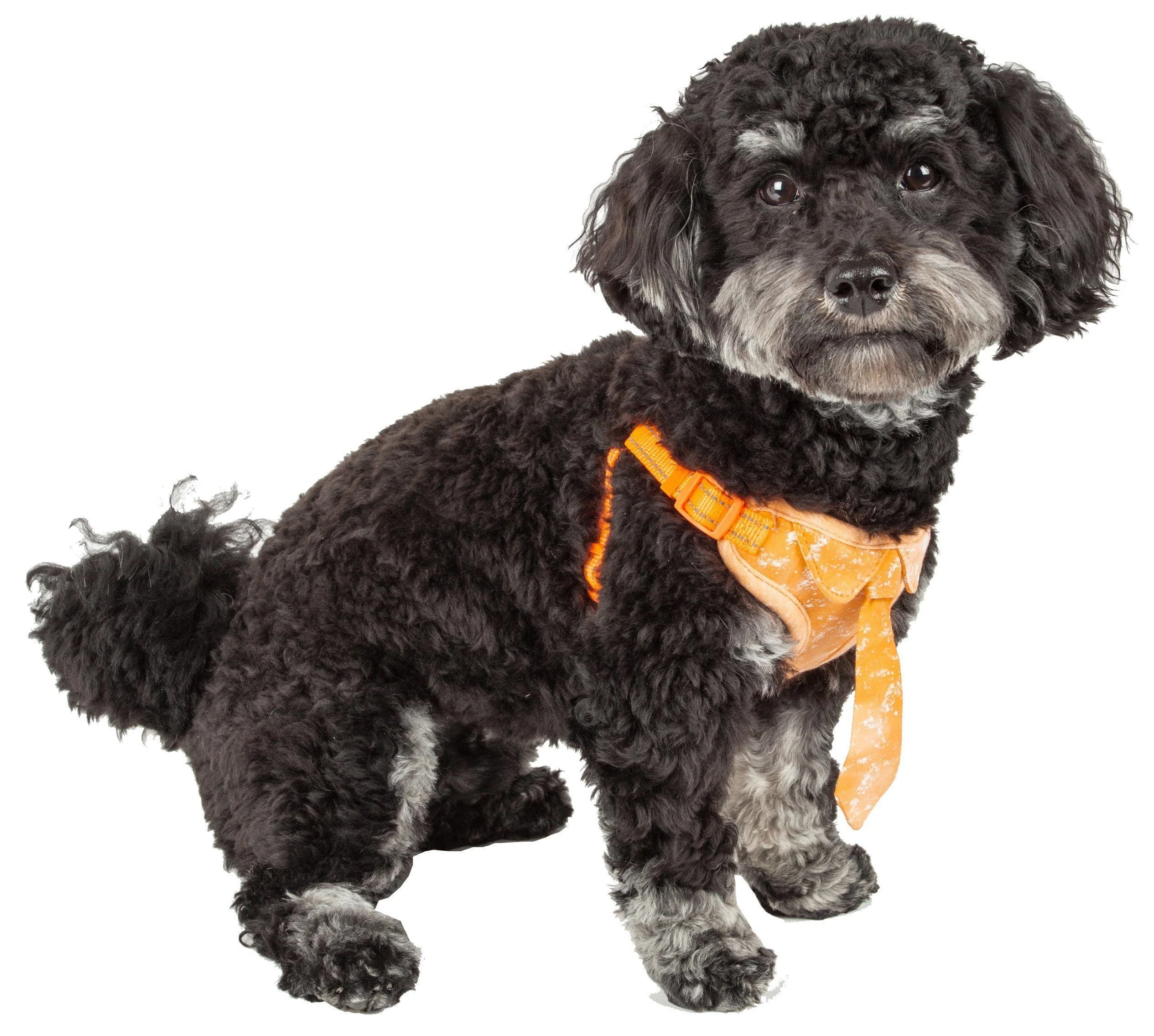 Pet Life ®  'Bonatied' Mesh Reversed Adjustable Fashion Dog Harness W/ Designer Neck Tie - Image 3
