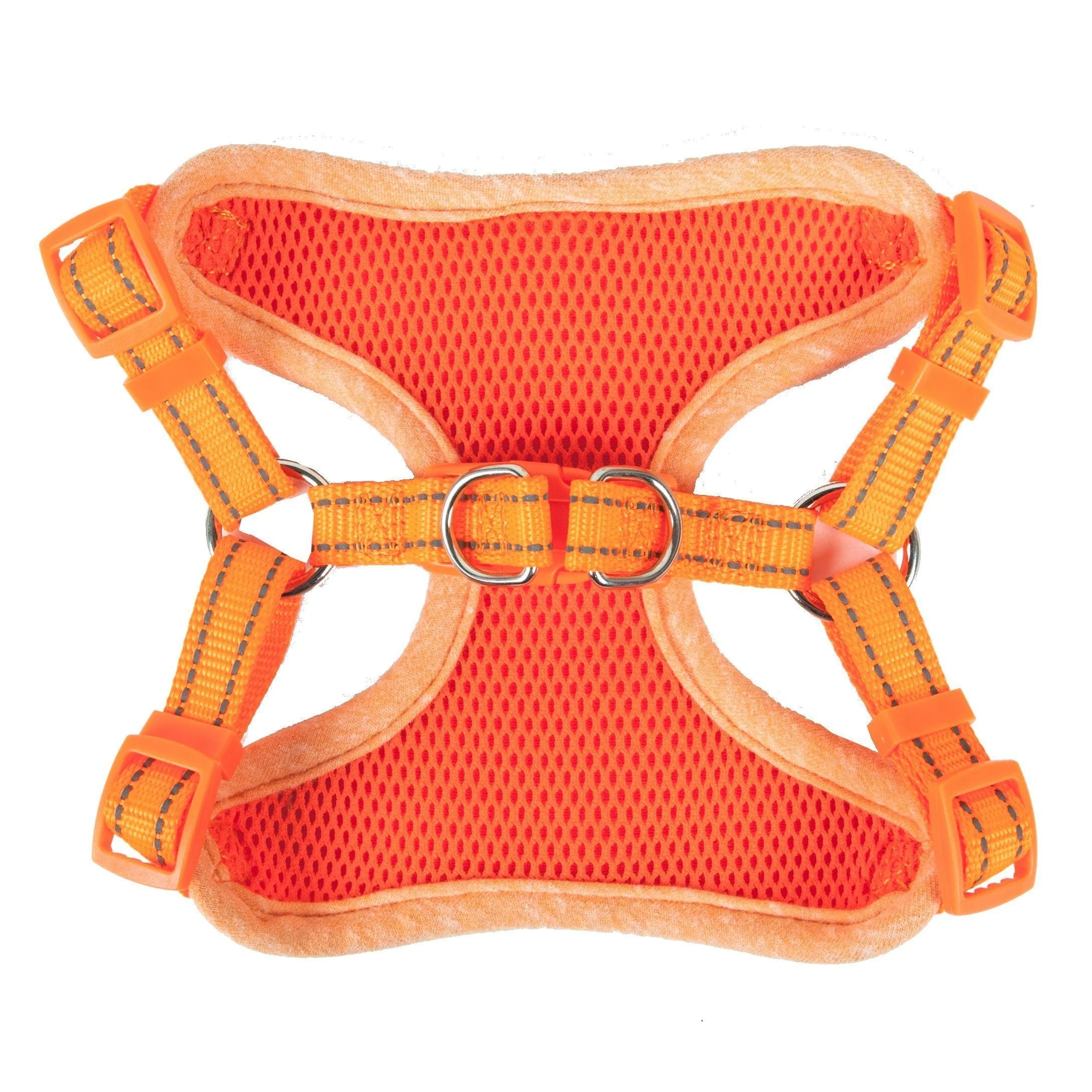 Pet Life ®  'Bonatied' Mesh Reversed Adjustable Fashion Dog Harness W/ Designer Neck Tie - Image 7