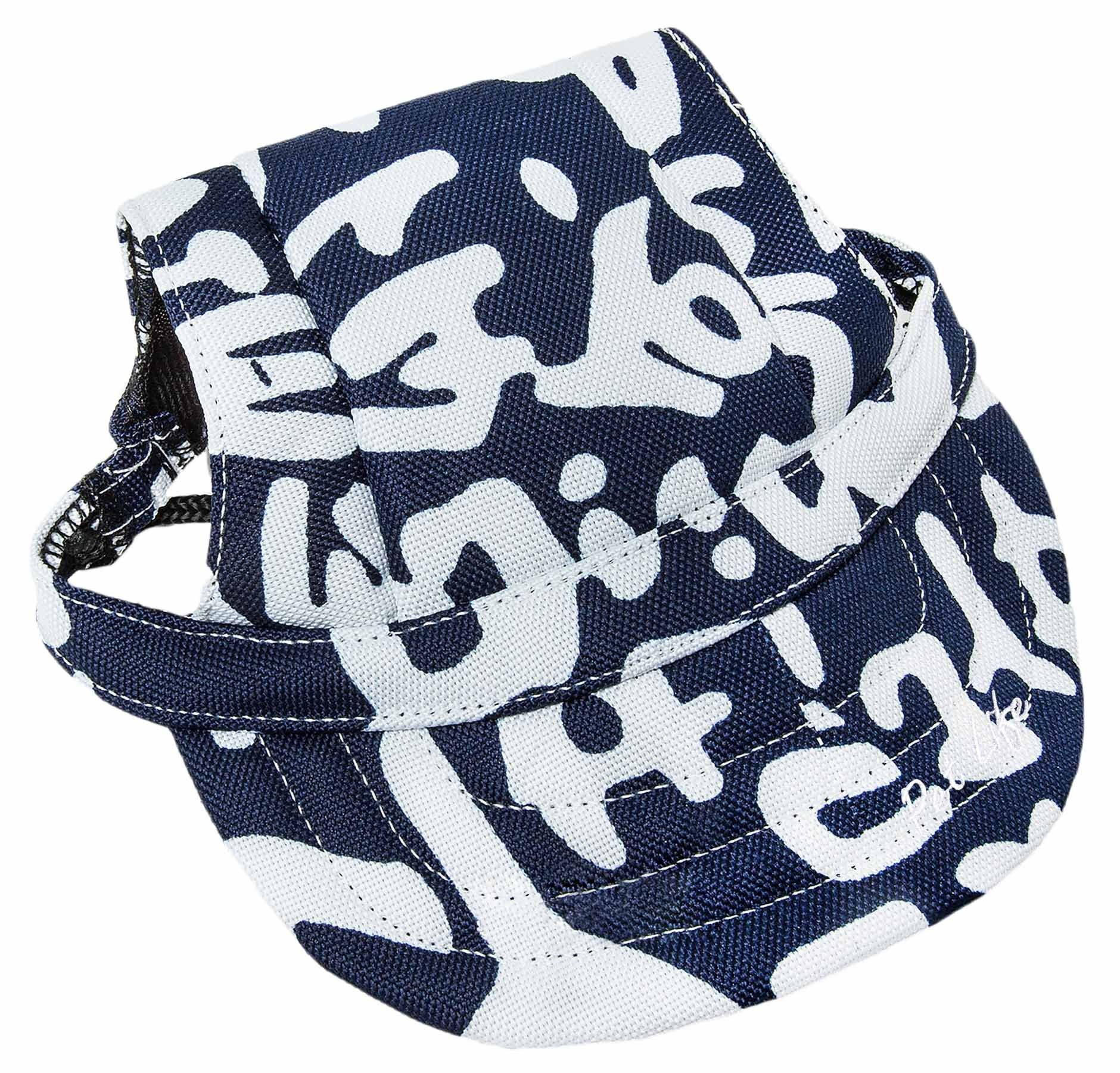Pet Life ®  'Bone Cappa' Graffiti Sculptured Uv Protectant Adjustable Fashion Dog Hat Cap - Image 2