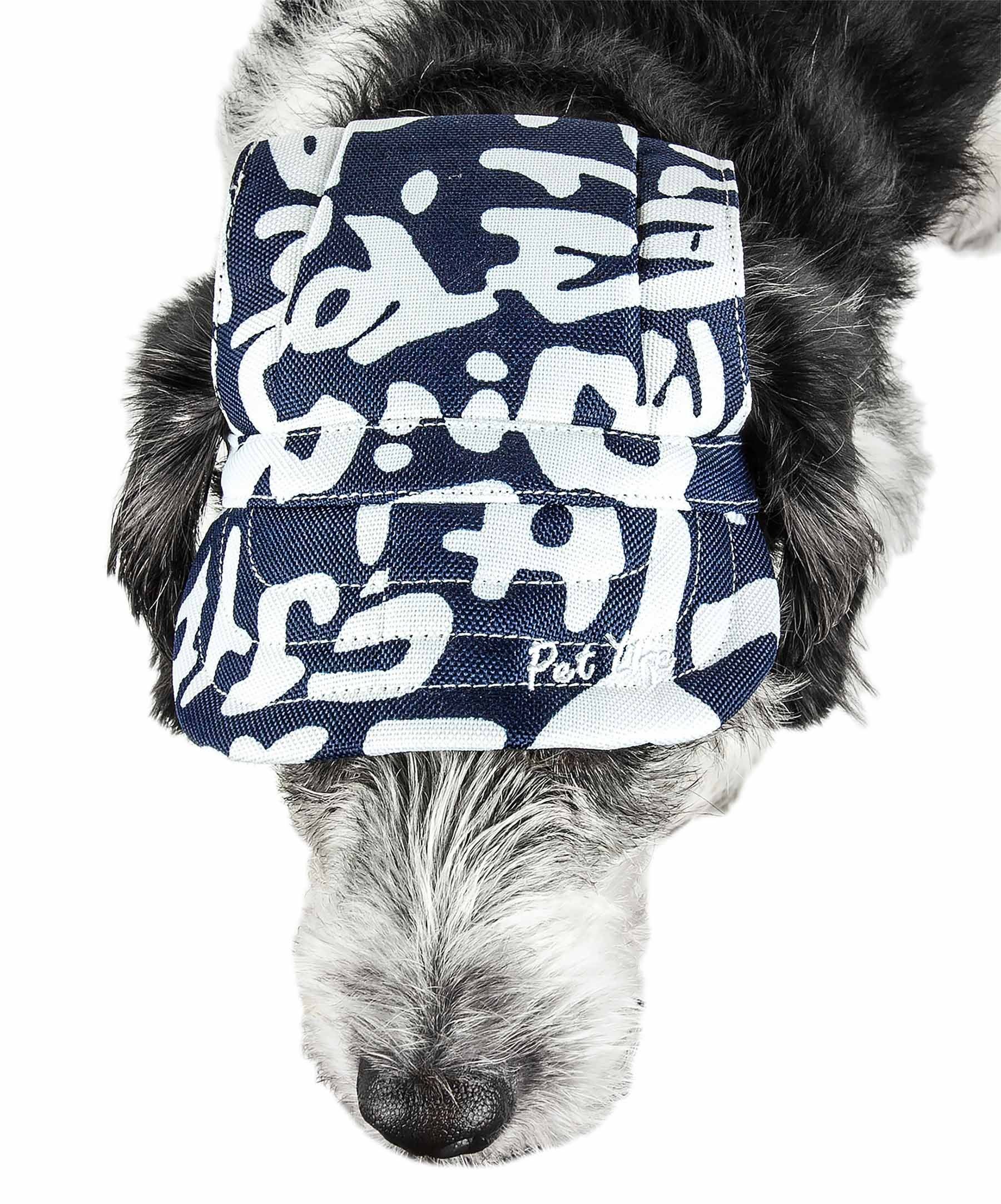 Pet Life ®  'Bone Cappa' Graffiti Sculptured Uv Protectant Adjustable Fashion Dog Hat Cap - Image 3