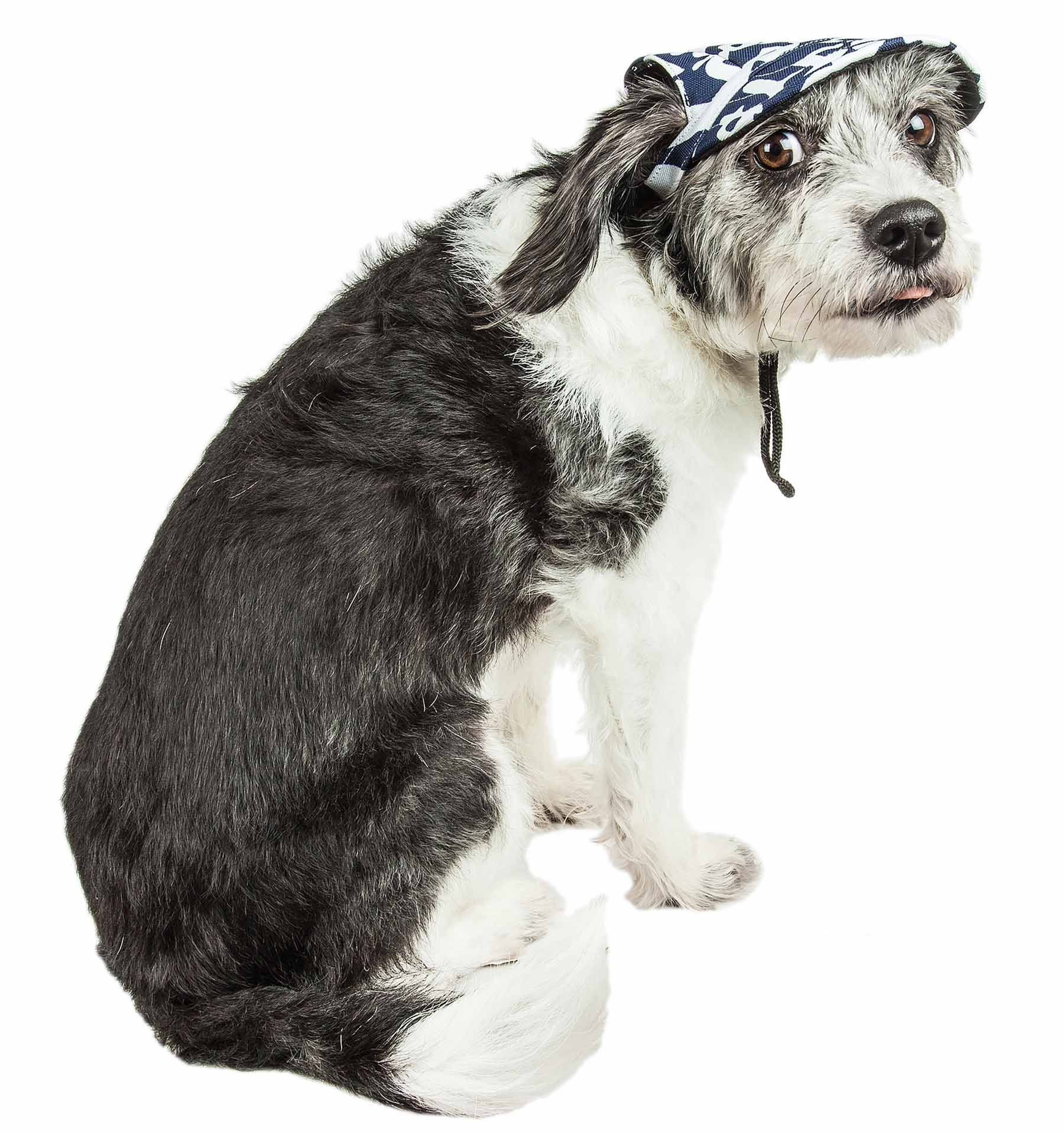 Pet Life ®  'Bone Cappa' Graffiti Sculptured Uv Protectant Adjustable Fashion Dog Hat Cap - Image 4
