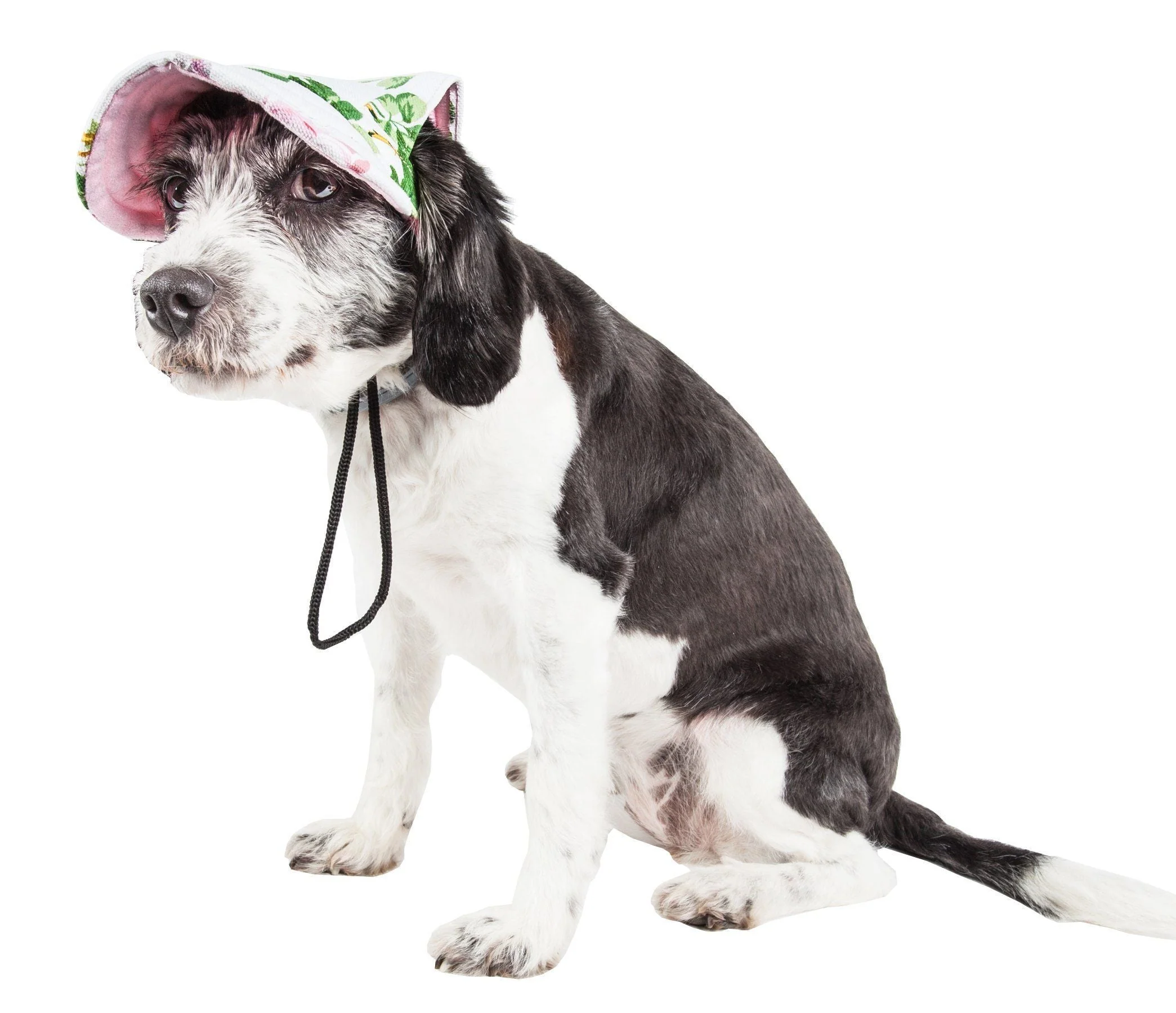 Pet Life ® 'Botanic Bark' Floral Uv Protectant Adjustable Fashion Dog Hat Cap - Image 3