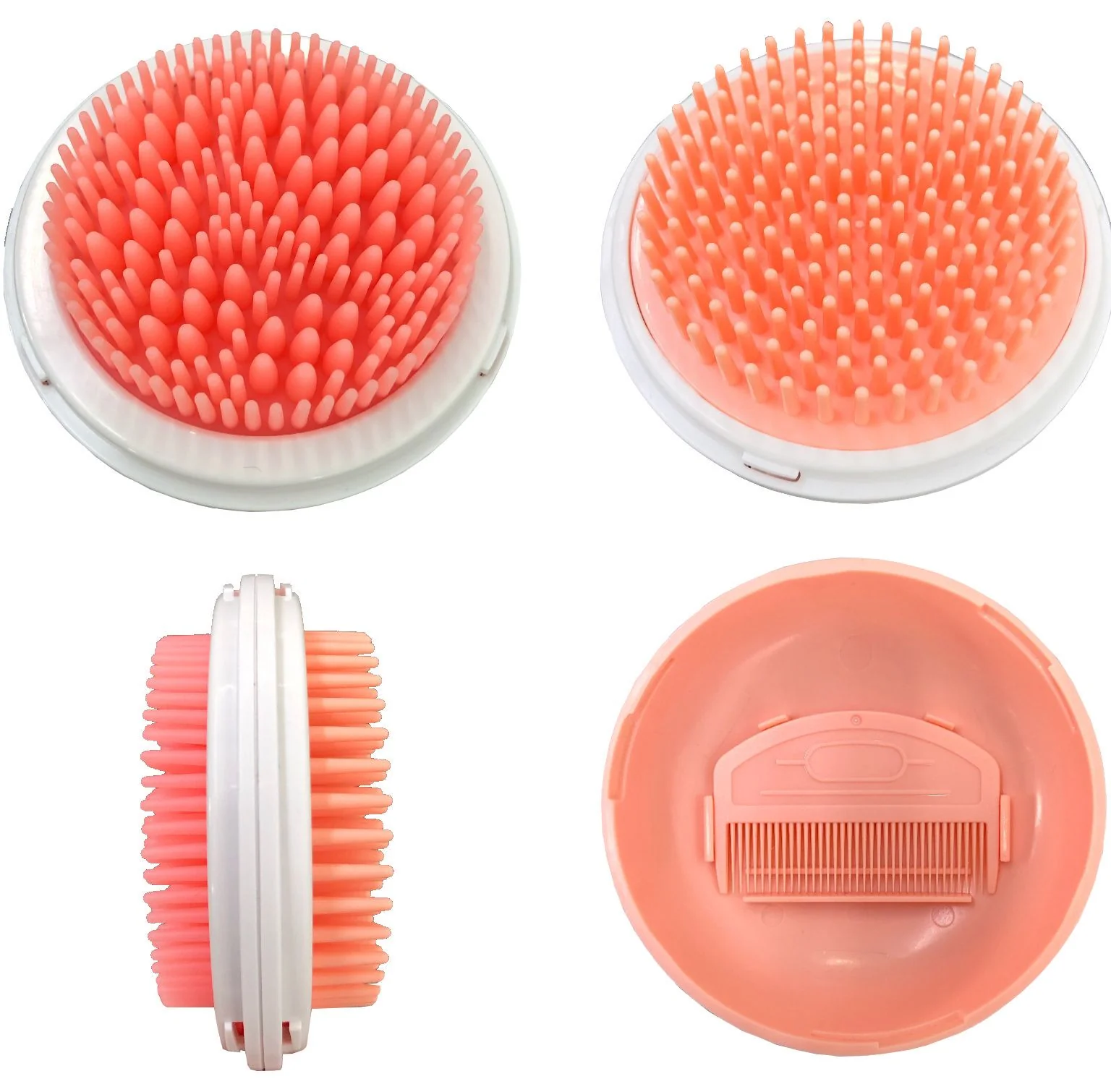 Pet Life ® 'Bravel' 3-in-1 Travel Pocketed Dual Grooming Brush and Pet Comb - Image 8