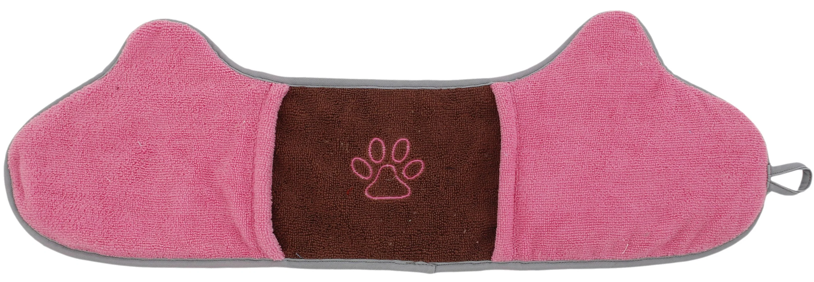 Pet Life ® 'Bryer' 2-in-1 Hand-Inserted Microfiber Pet Grooming Towel and Brush - Image 6