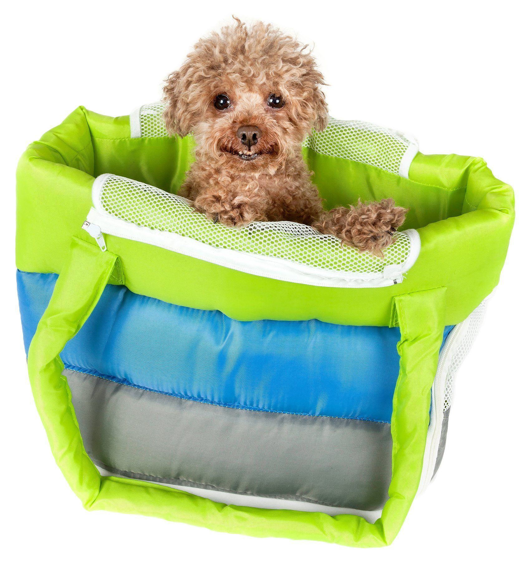 Pet Life ® 'Bubble-Poly' Tri-Colored Winter Insulated Fashion Designer Pet Dog Carrier - Image 3