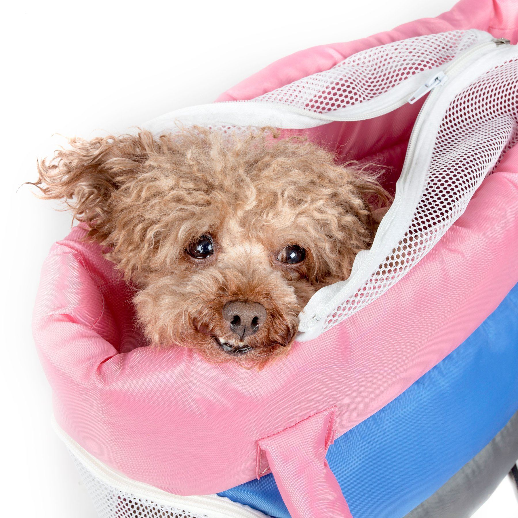 Pet Life ® 'Bubble-Poly' Tri-Colored Winter Insulated Fashion Designer Pet Dog Carrier - Image 4