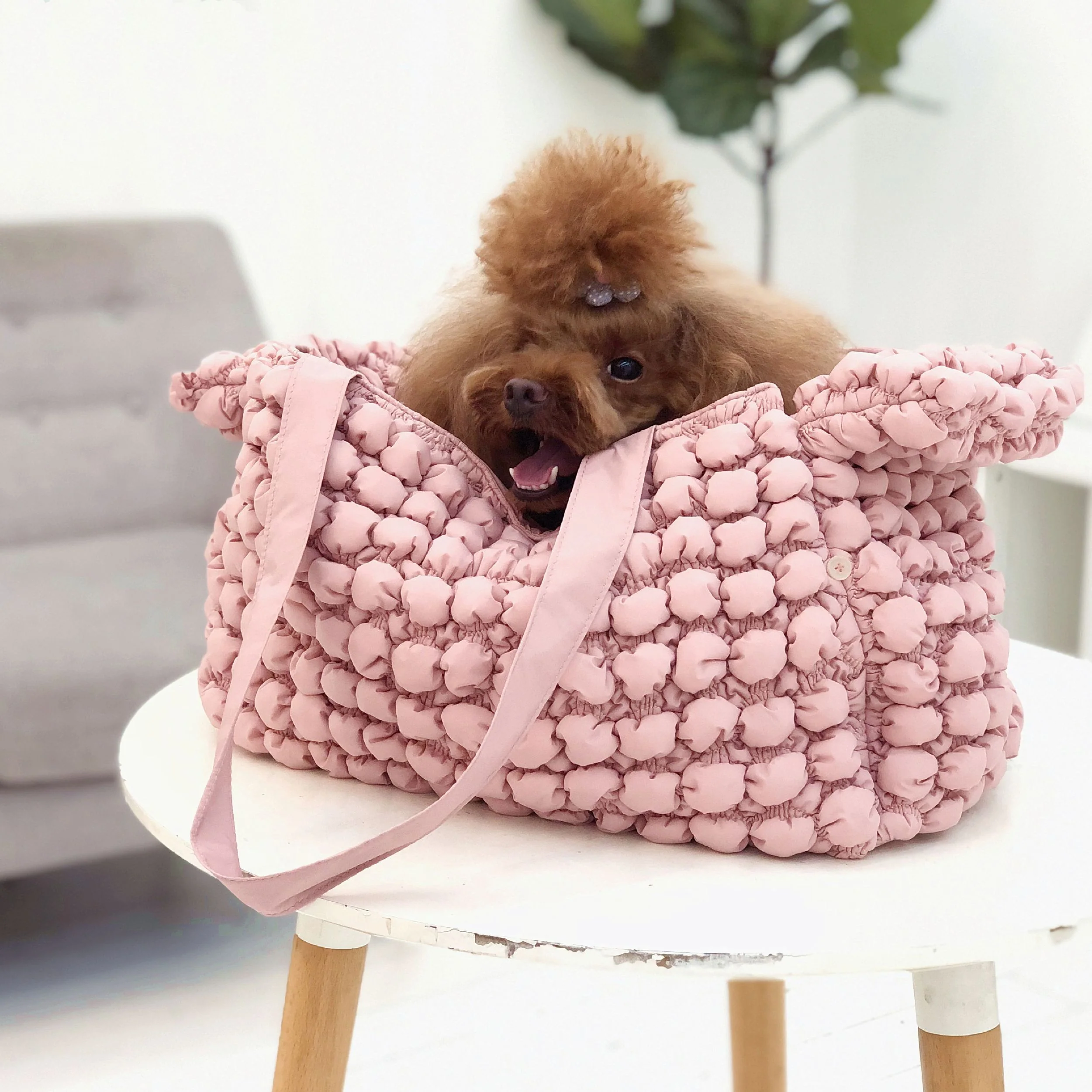 Pet Life ® 'Bubble Vogue' Ultra-Plush Fashion Designer Pet Carrier - Image 2