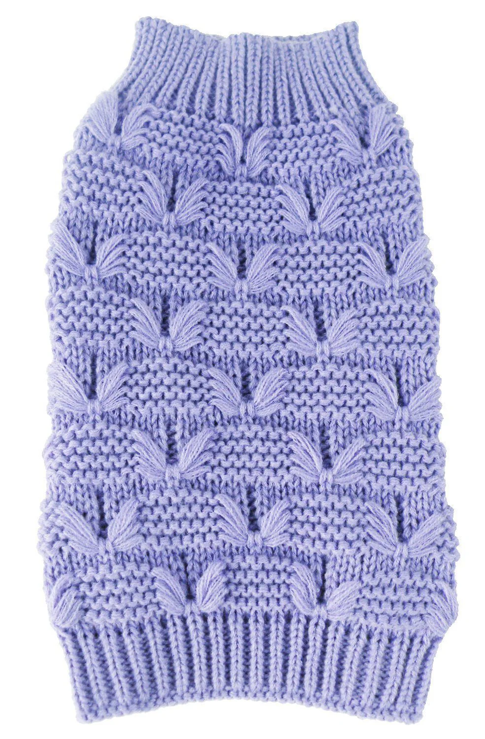 Pet Life ® Butterfly Stitched Heavy Cable Knitted Fashion Turtle Neck Dog Sweater - Image 5