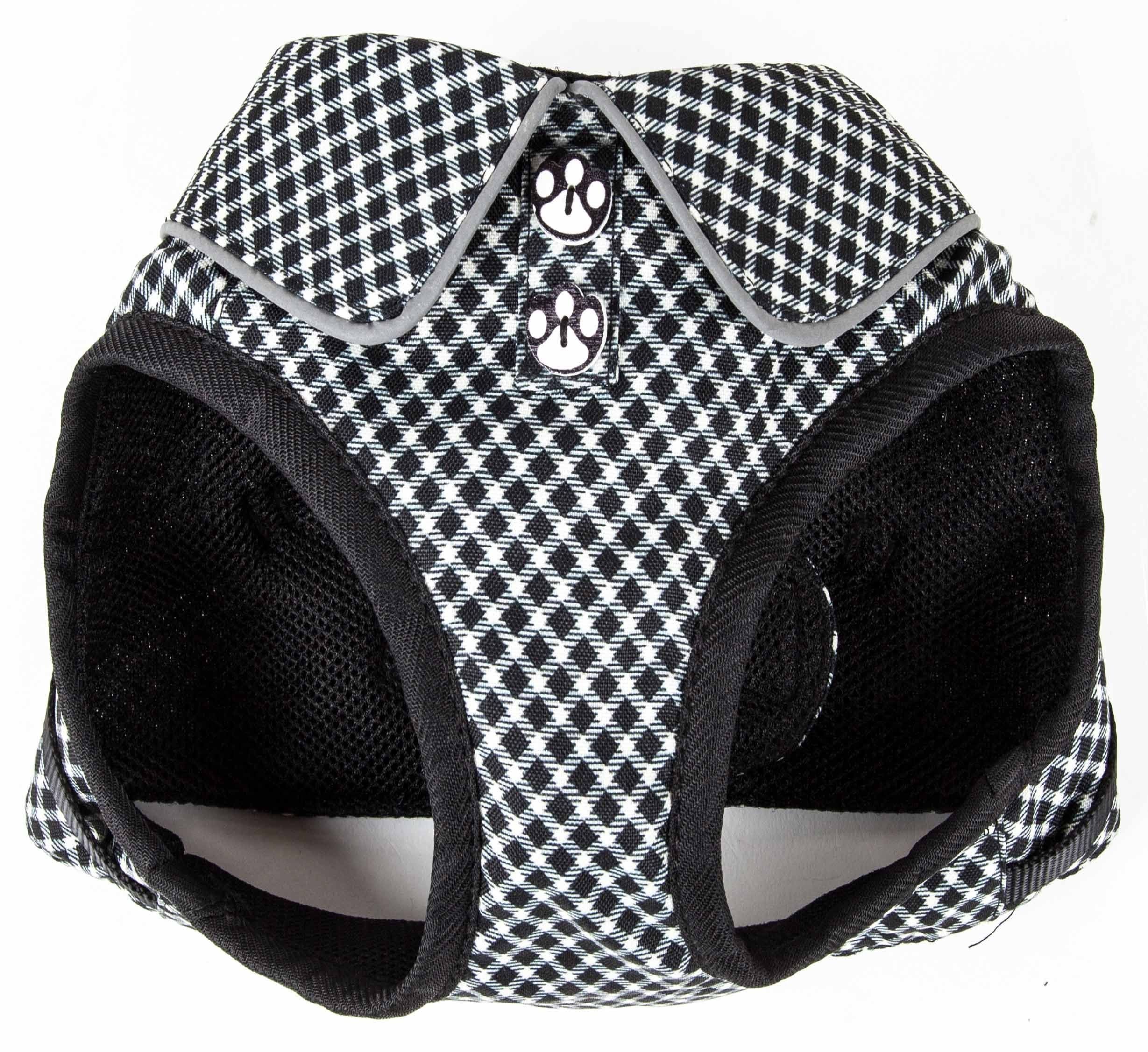 Pet Life ® 'Checkerwag' Checkered Mesh Reversed and Adjustable Fashion Dog Harness - Image 2
