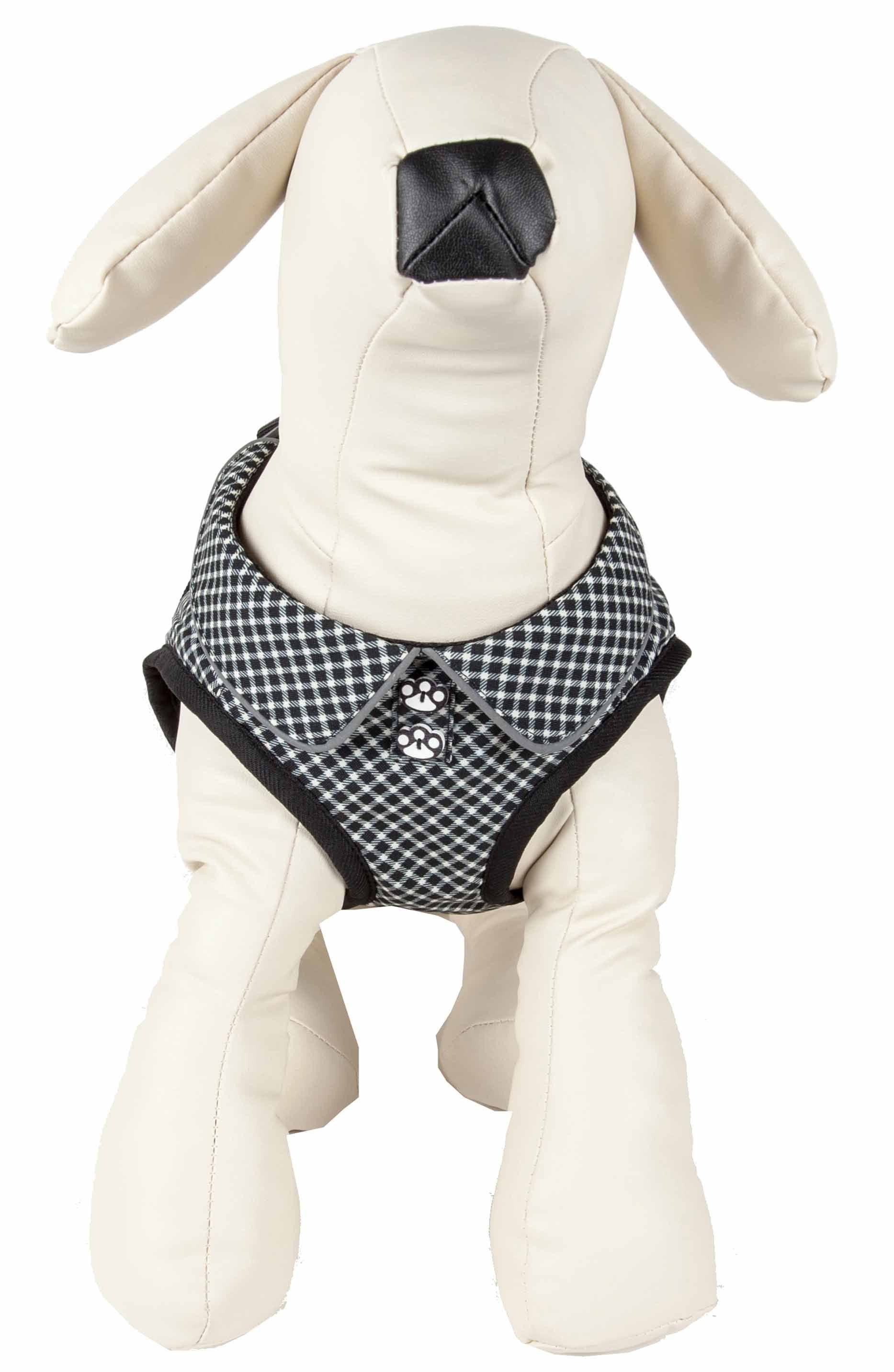 Pet Life ® 'Checkerwag' Checkered Mesh Reversed and Adjustable Fashion Dog Harness - Image 5