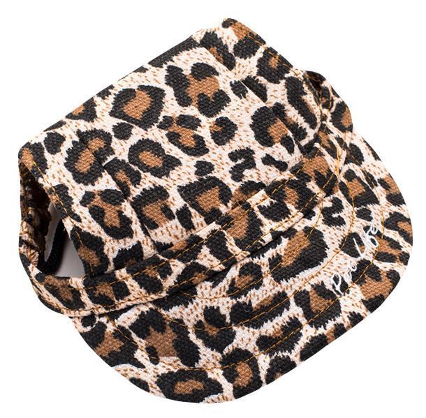 Pet Life ® 'Cheetah Bonita' Cheetah Patterned Uv Protectant Adjustable Fashion Dog Hat Cap - Image 3