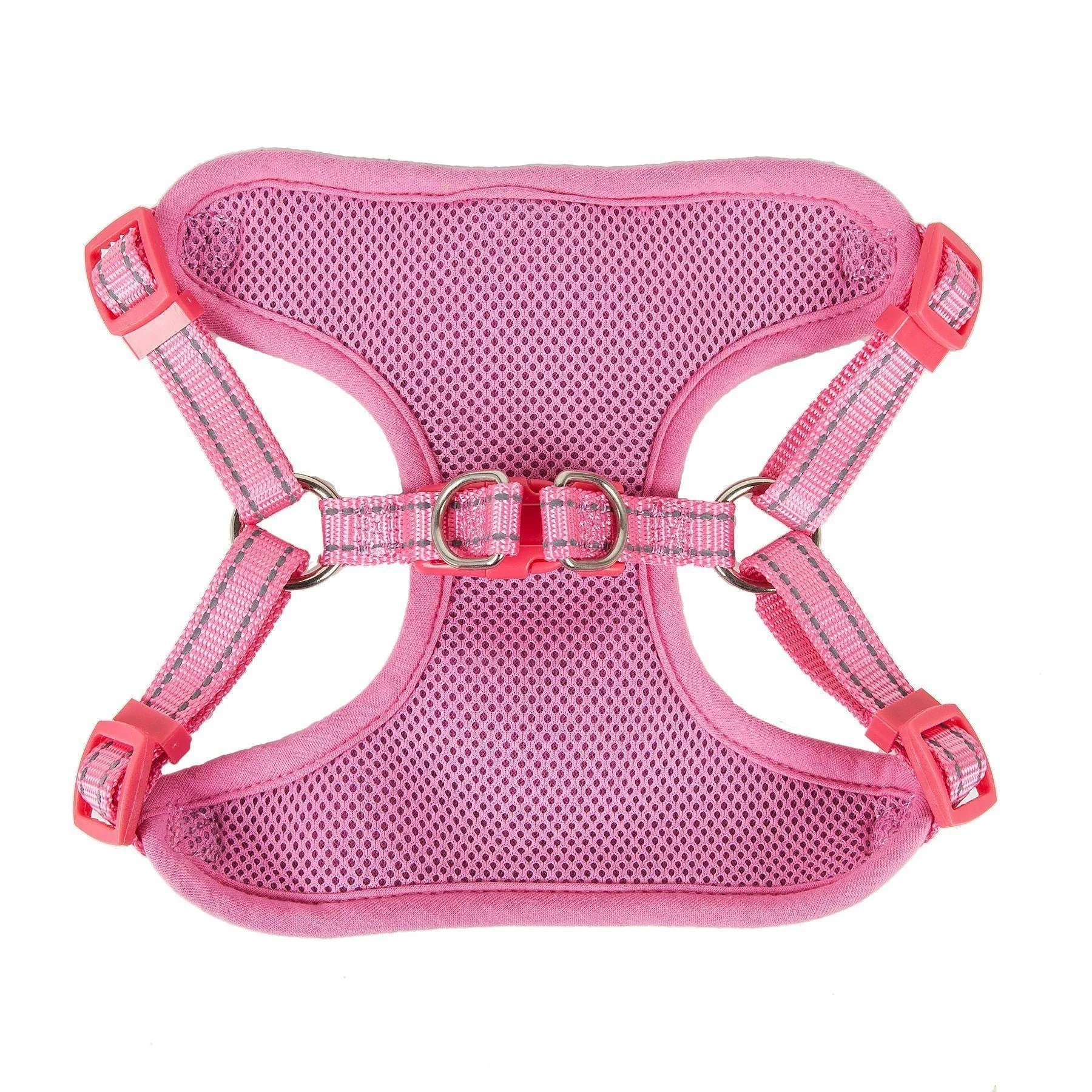 Pet Life ® 'Chichi Shaggy' Mesh Reversed Adjustable Fashion Dog Harness W/ Shaggy Neck Tie - Image 6