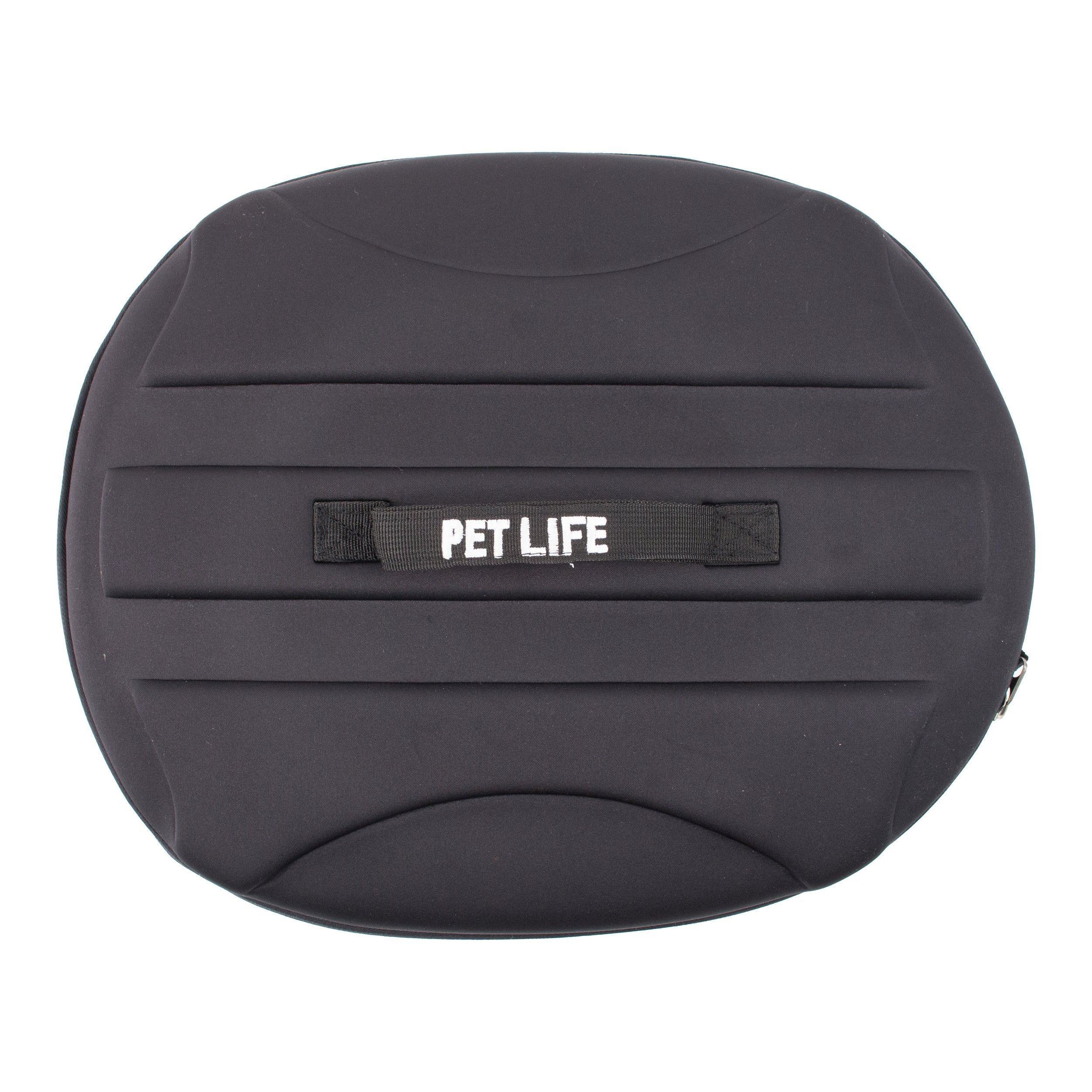 Pet Life ® 'Circular Shelled' Perforated Lightweight Collapsible Military Grade Travel Pet Dog Carrier - Image 8