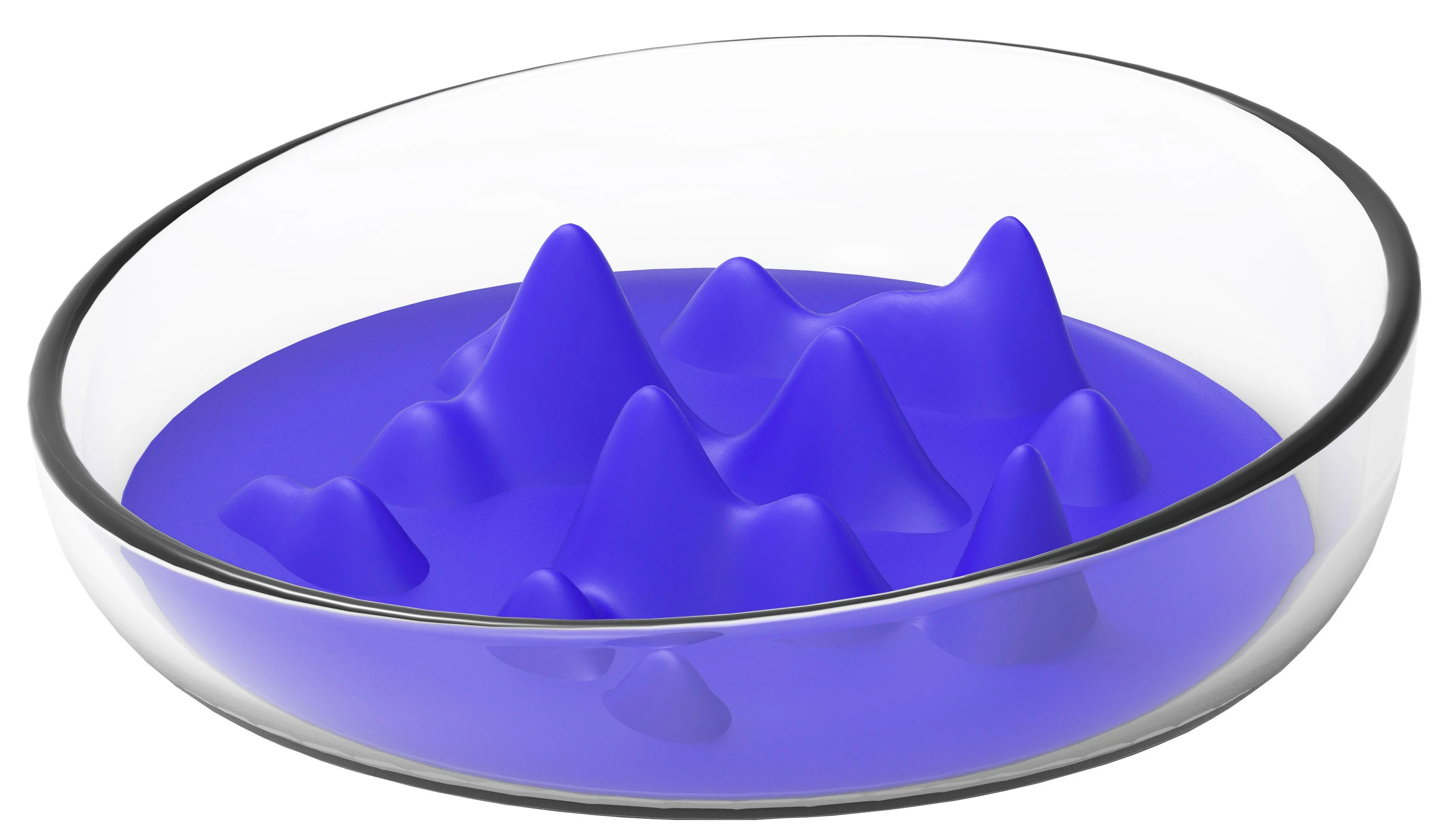 Pet Life ® 'Cirlicue' Mountain Shaped Modern Slow Feeding Pet Bowl - Image 13