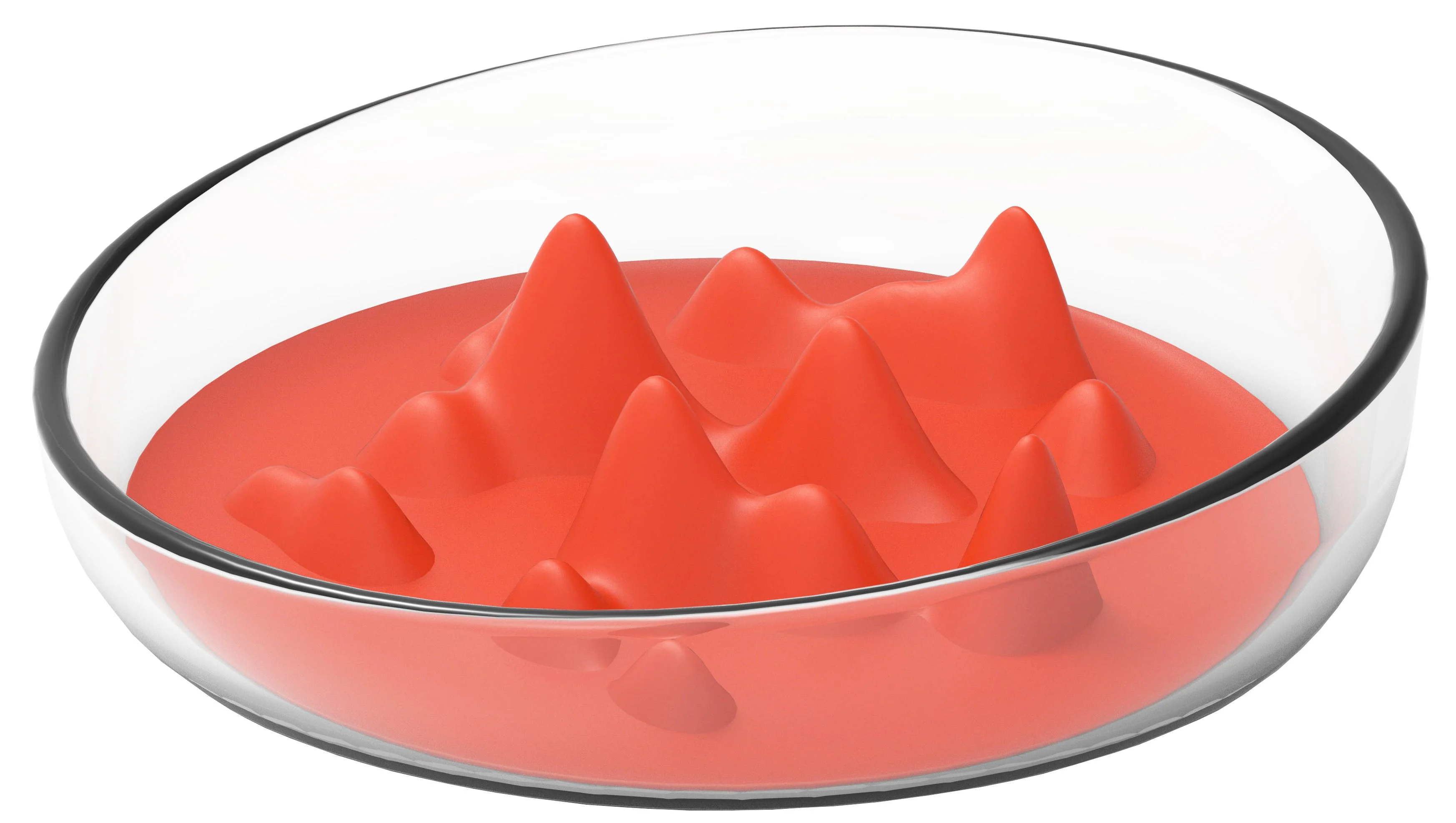 Pet Life ® 'Cirlicue' Mountain Shaped Modern Slow Feeding Pet Bowl - Image 15
