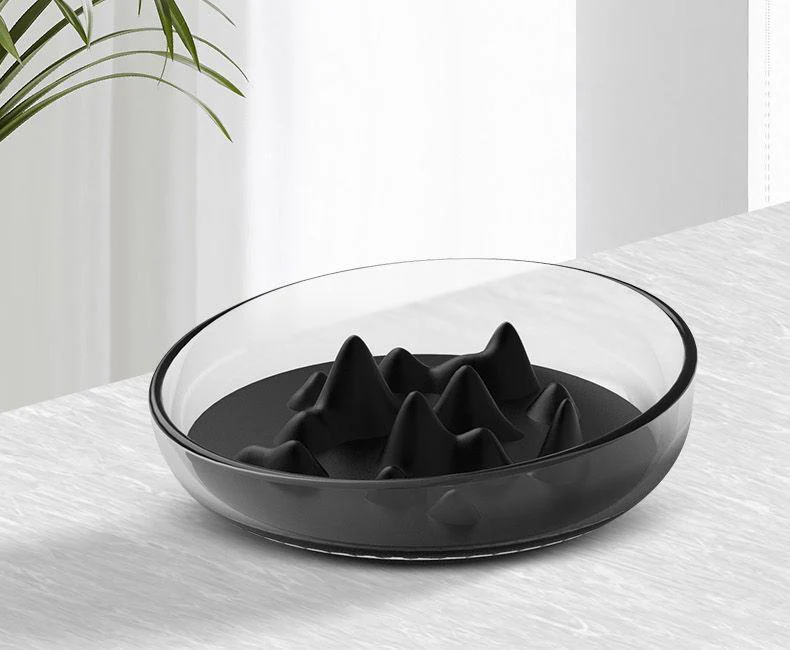 Pet Life ® 'Cirlicue' Mountain Shaped Modern Slow Feeding Pet Bowl - Image 9