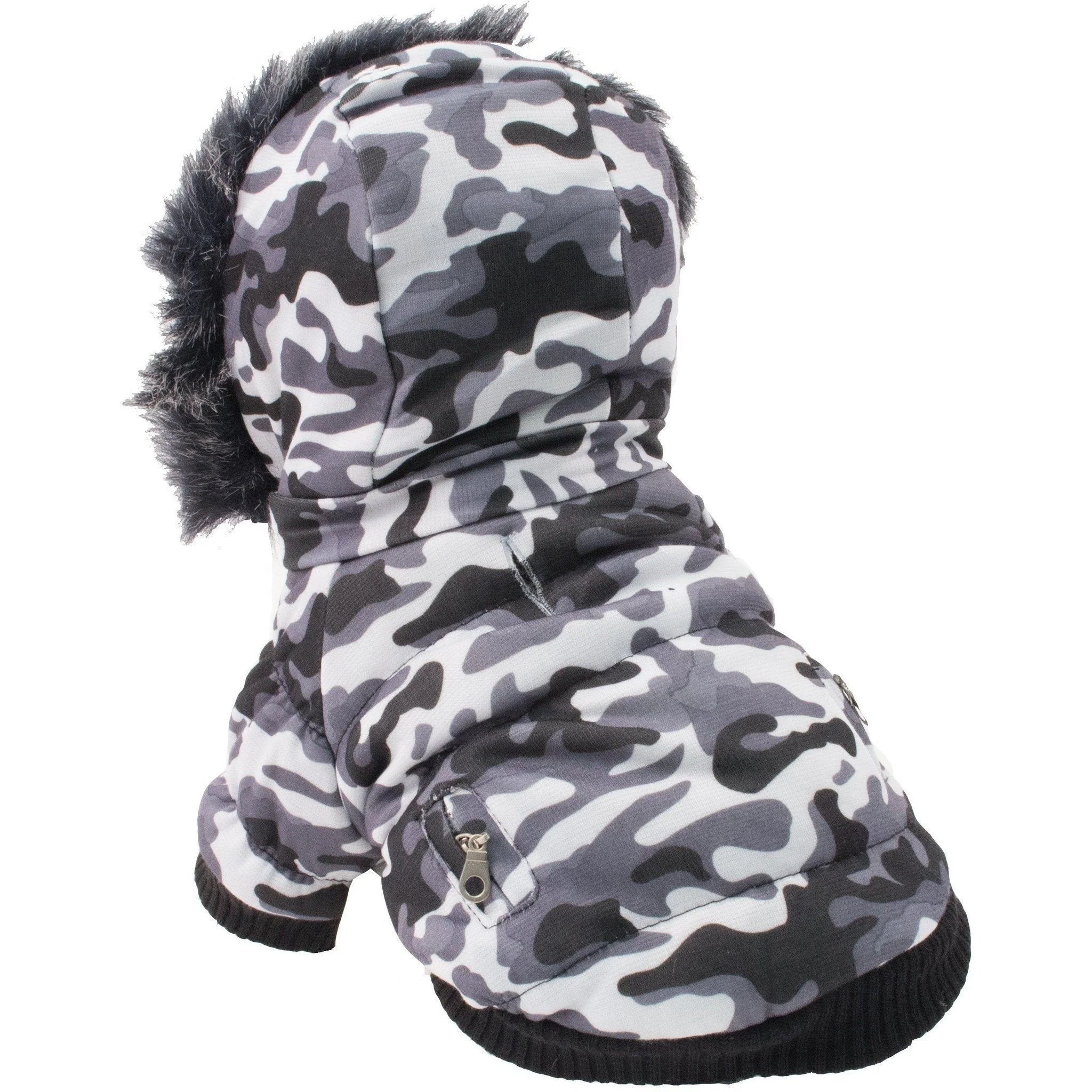 Pet Life ® Classic Metallic Fashion 3M Insulated Dog Coat Parka  w/ Removable Hood - Image 2