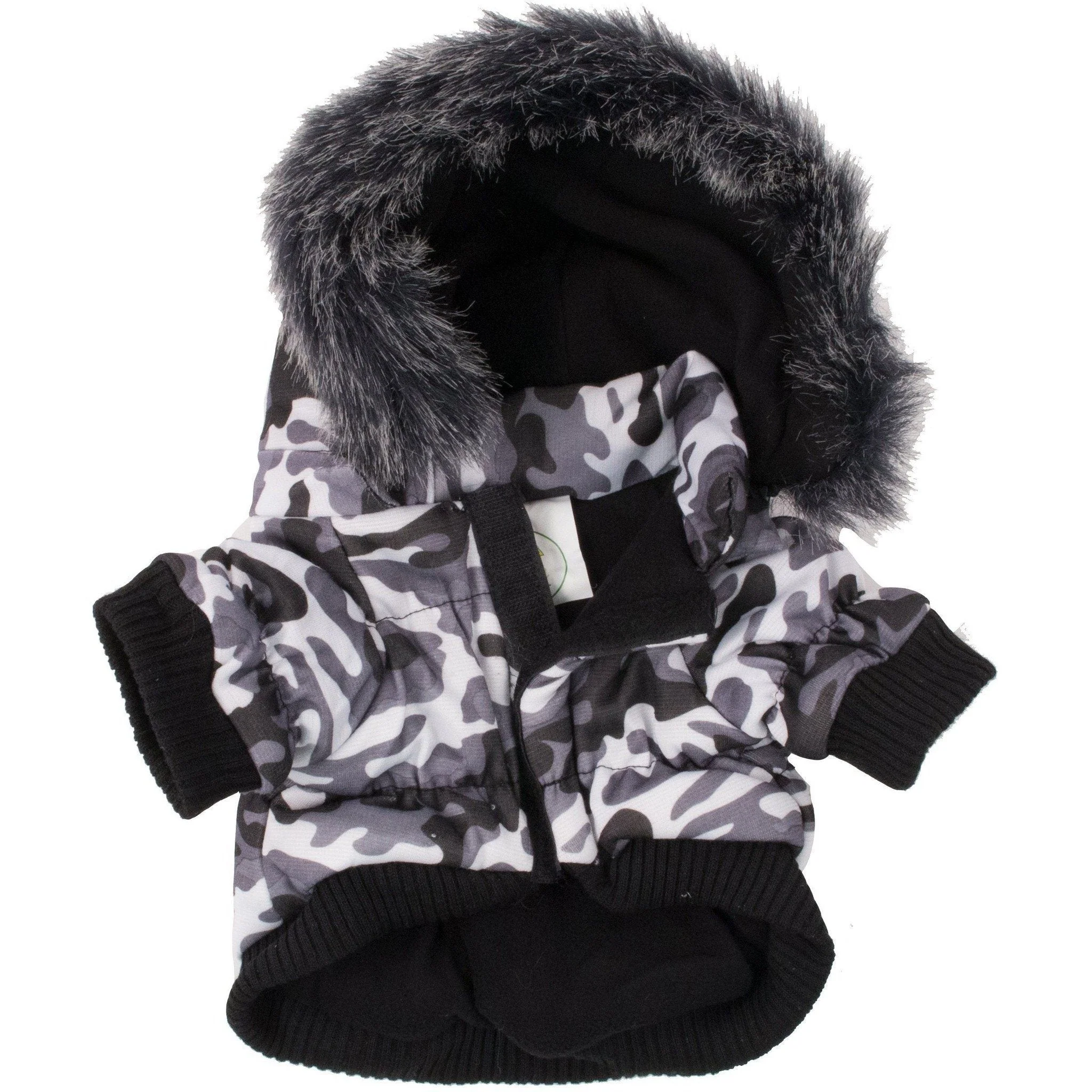 Pet Life ® Classic Metallic Fashion 3M Insulated Dog Coat Parka  w/ Removable Hood - Image 3