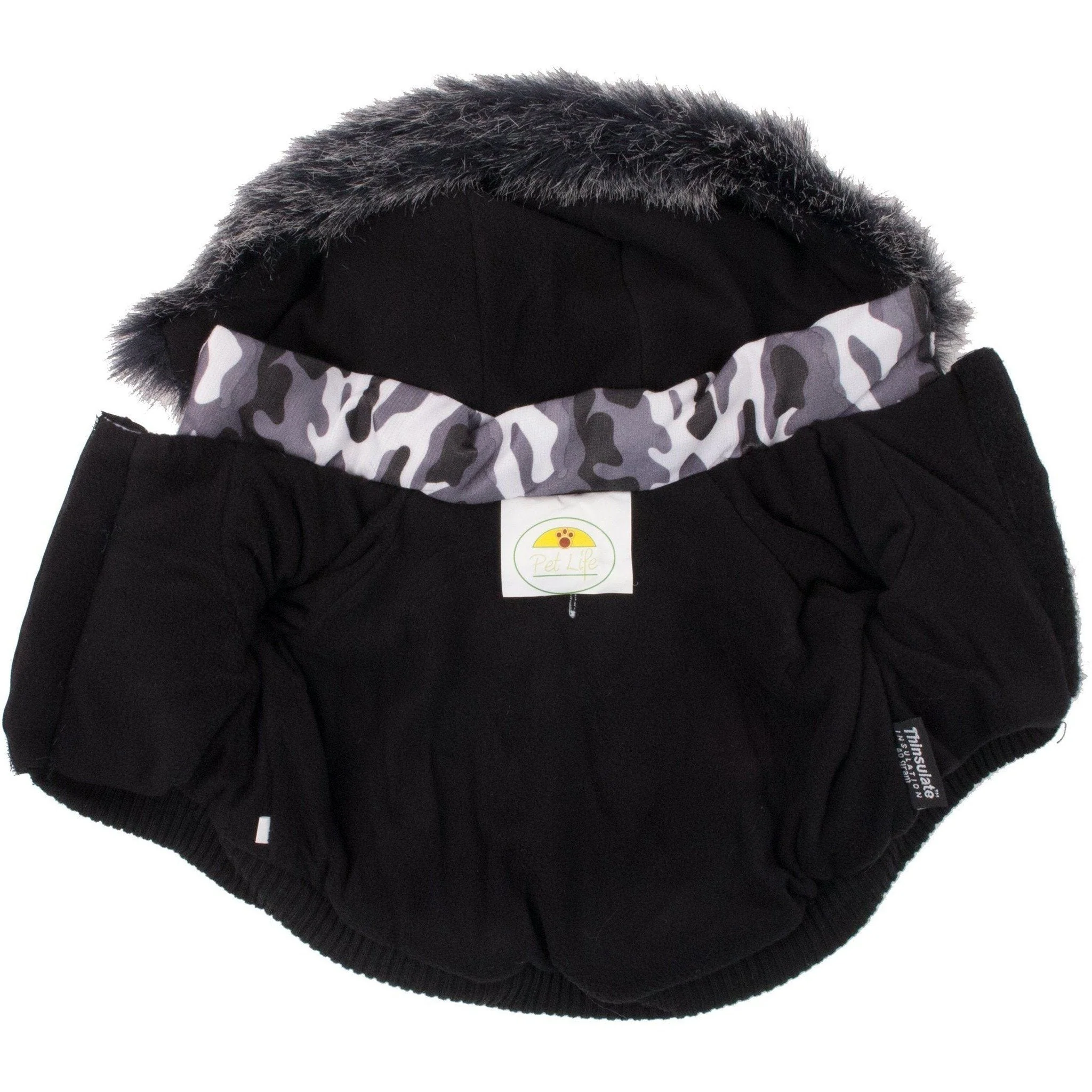 Pet Life ® Classic Metallic Fashion 3M Insulated Dog Coat Parka  w/ Removable Hood - Image 5