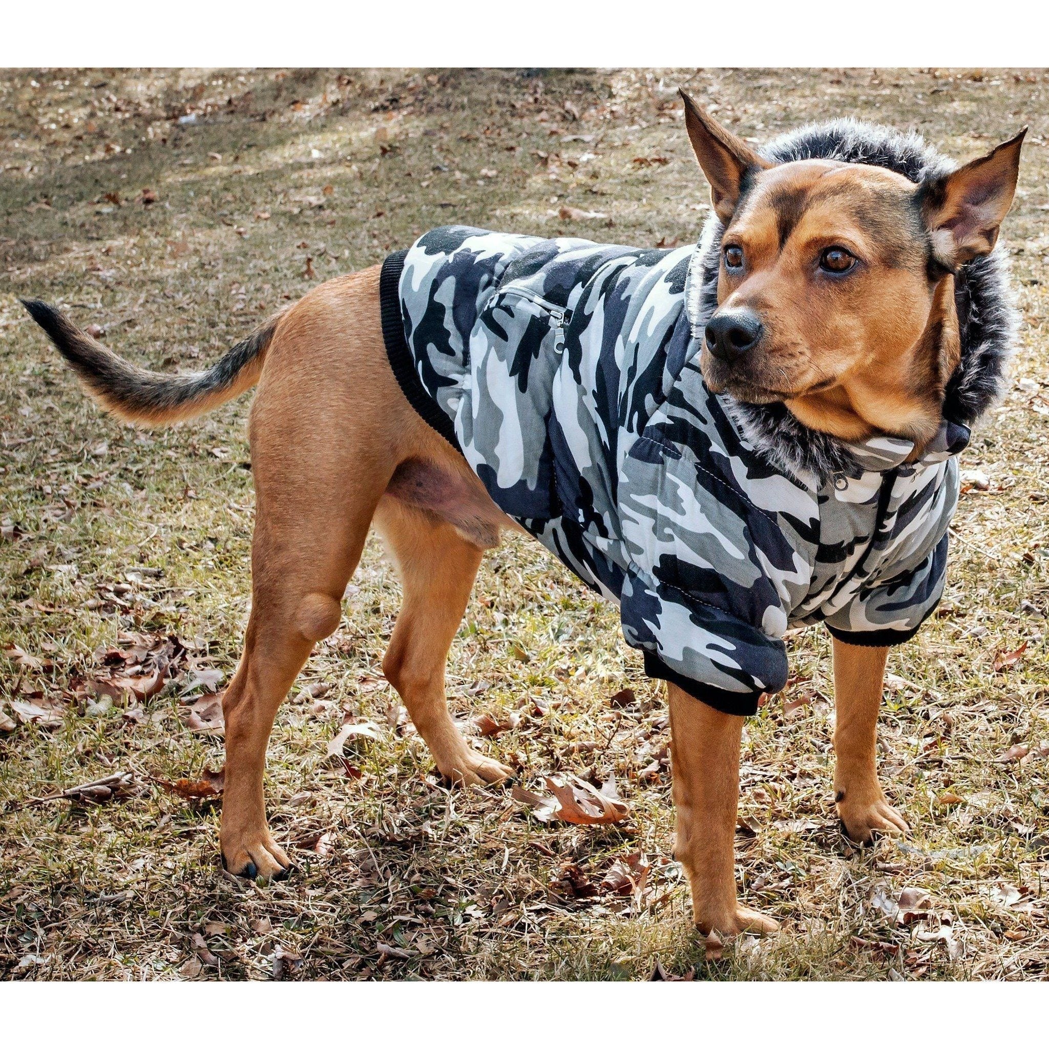 Pet Life ® Classic Metallic Fashion 3M Insulated Dog Coat Parka  w/ Removable Hood - Image 7
