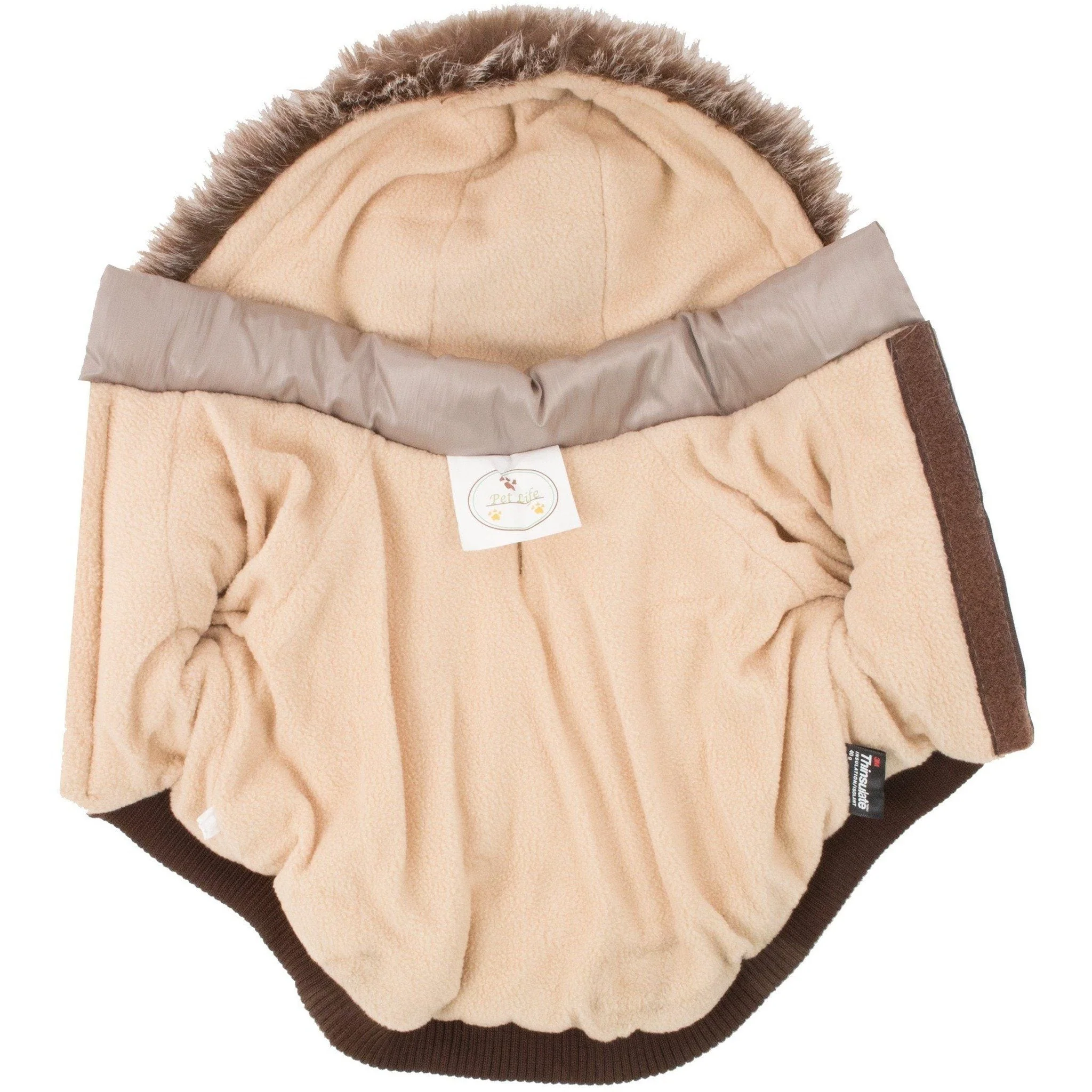 Pet Life ® Classic Metallic Fashion 3M Insulated Dog Coat Parka  w/ Removable Hood - Image 10