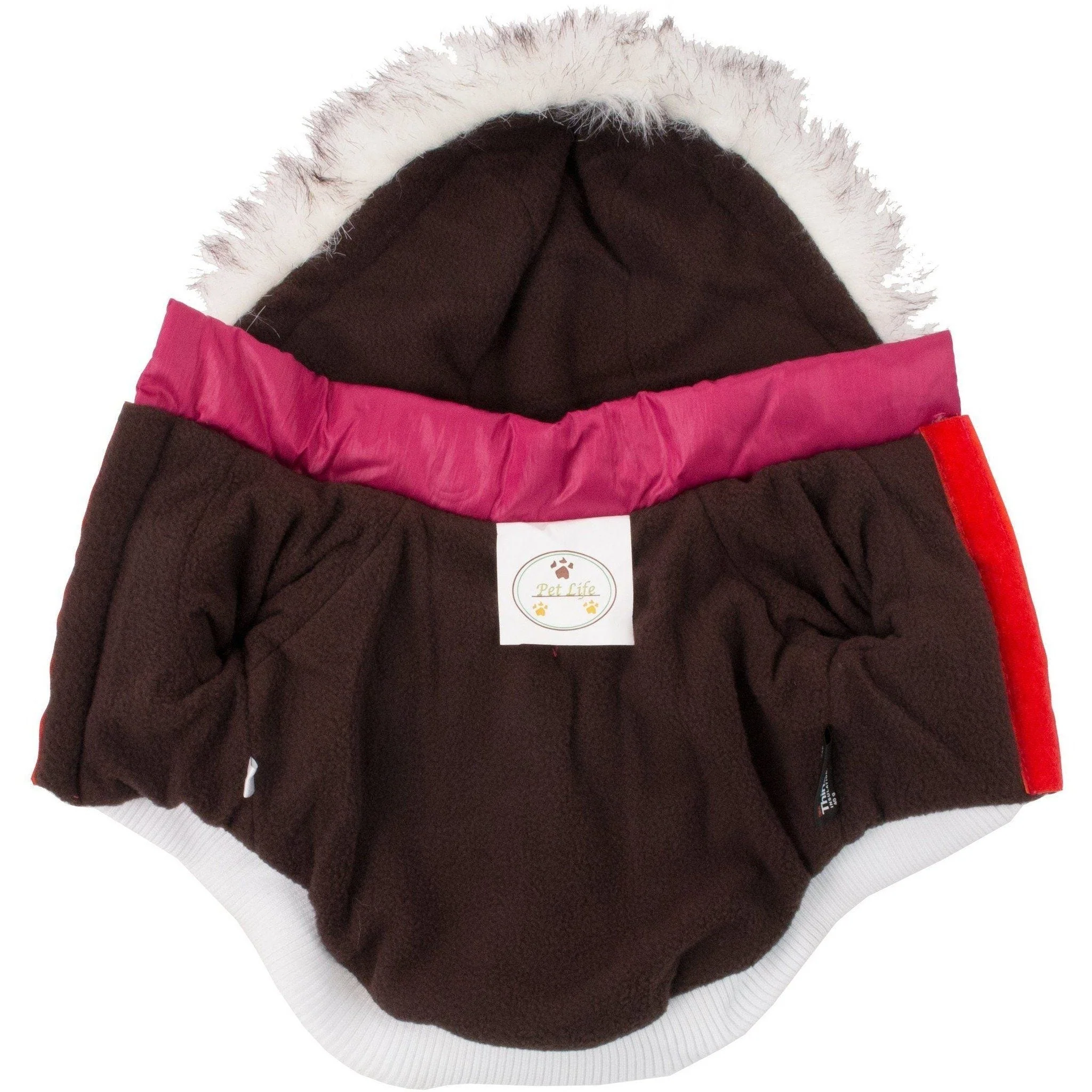 Pet Life ® Classic Metallic Fashion 3M Insulated Dog Coat Parka  w/ Removable Hood - Image 11