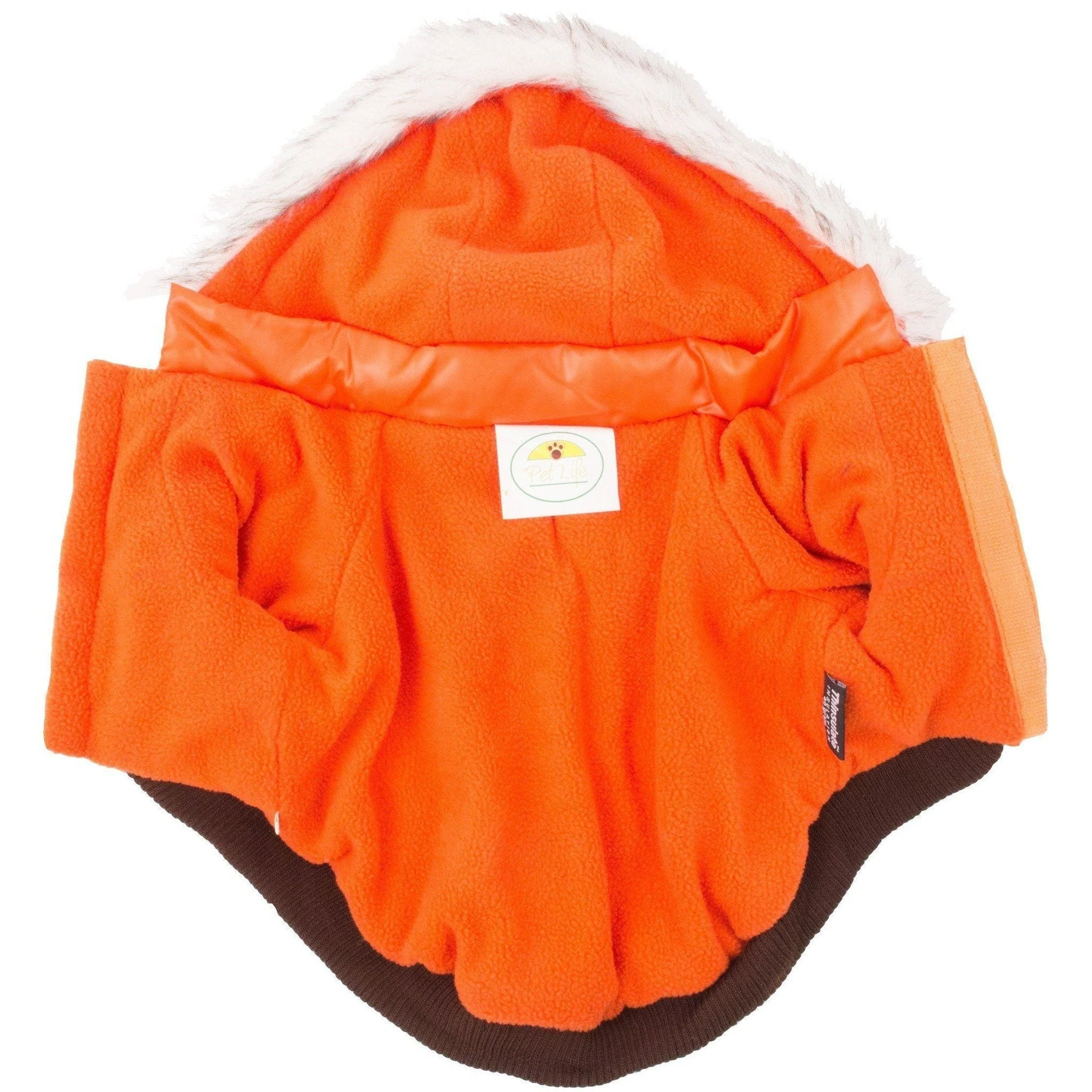 Pet Life ® Classic Metallic Fashion 3M Insulated Dog Coat Parka  w/ Removable Hood - Image 12