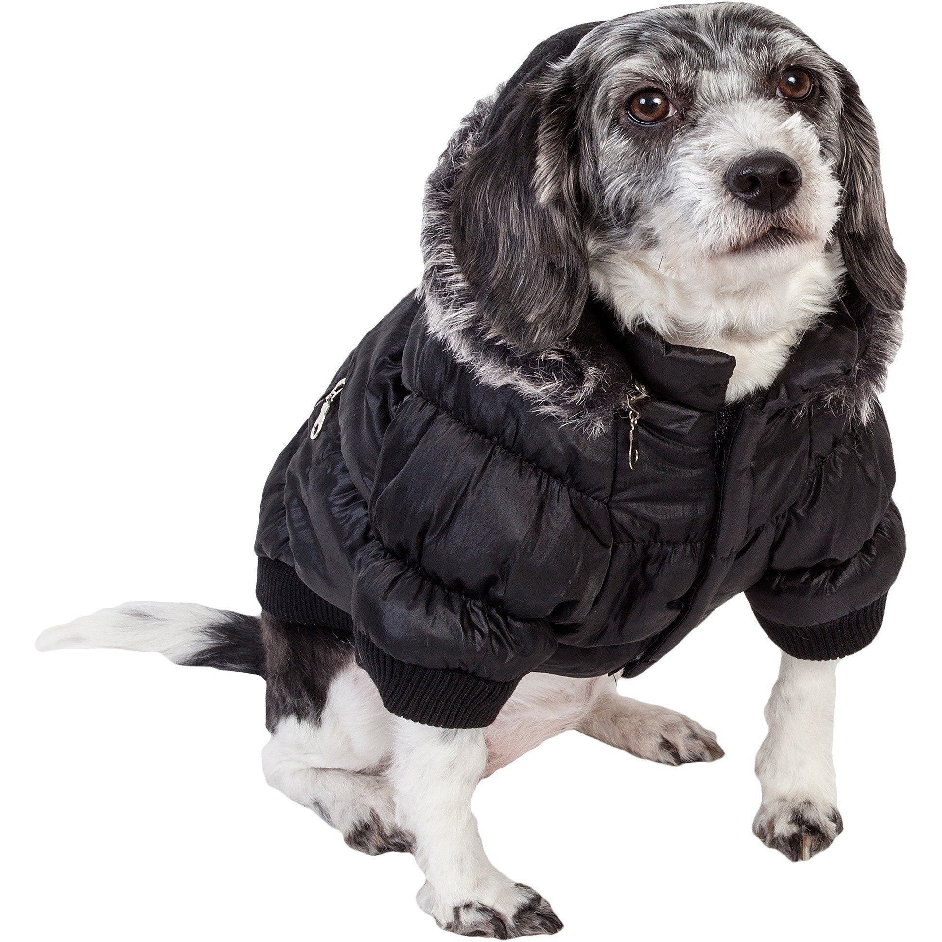 Pet Life ® Classic Metallic Fashion 3M Insulated Dog Coat Parka  w/ Removable Hood - Image 20