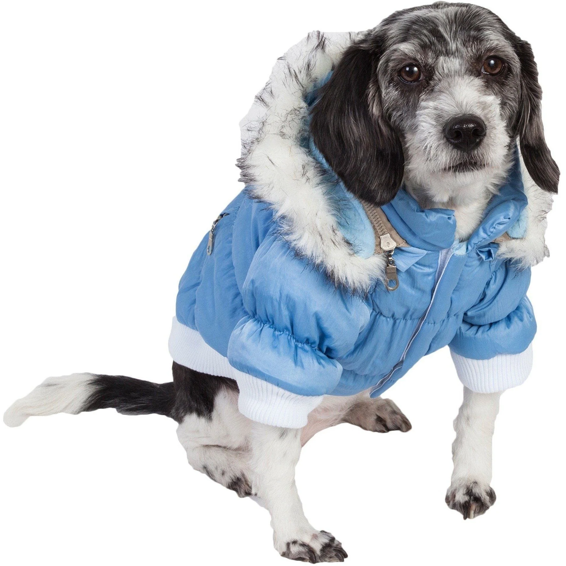 Pet Life ® Classic Metallic Fashion 3M Insulated Dog Coat Parka  w/ Removable Hood - Image 21