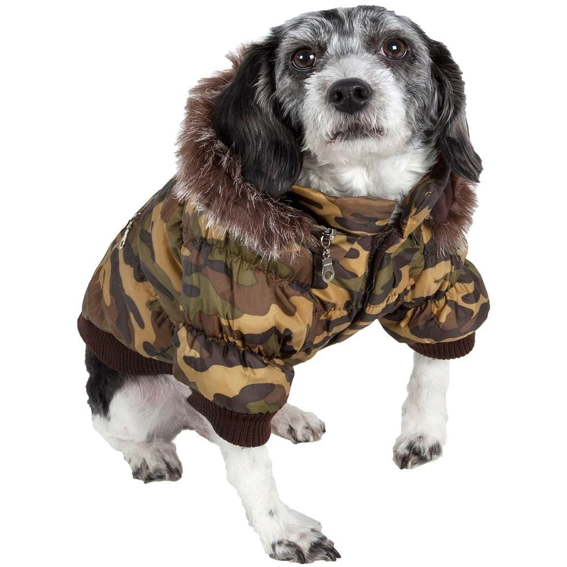 Pet Life ® Classic Metallic Fashion 3M Insulated Dog Coat Parka  w/ Removable Hood - Image 22